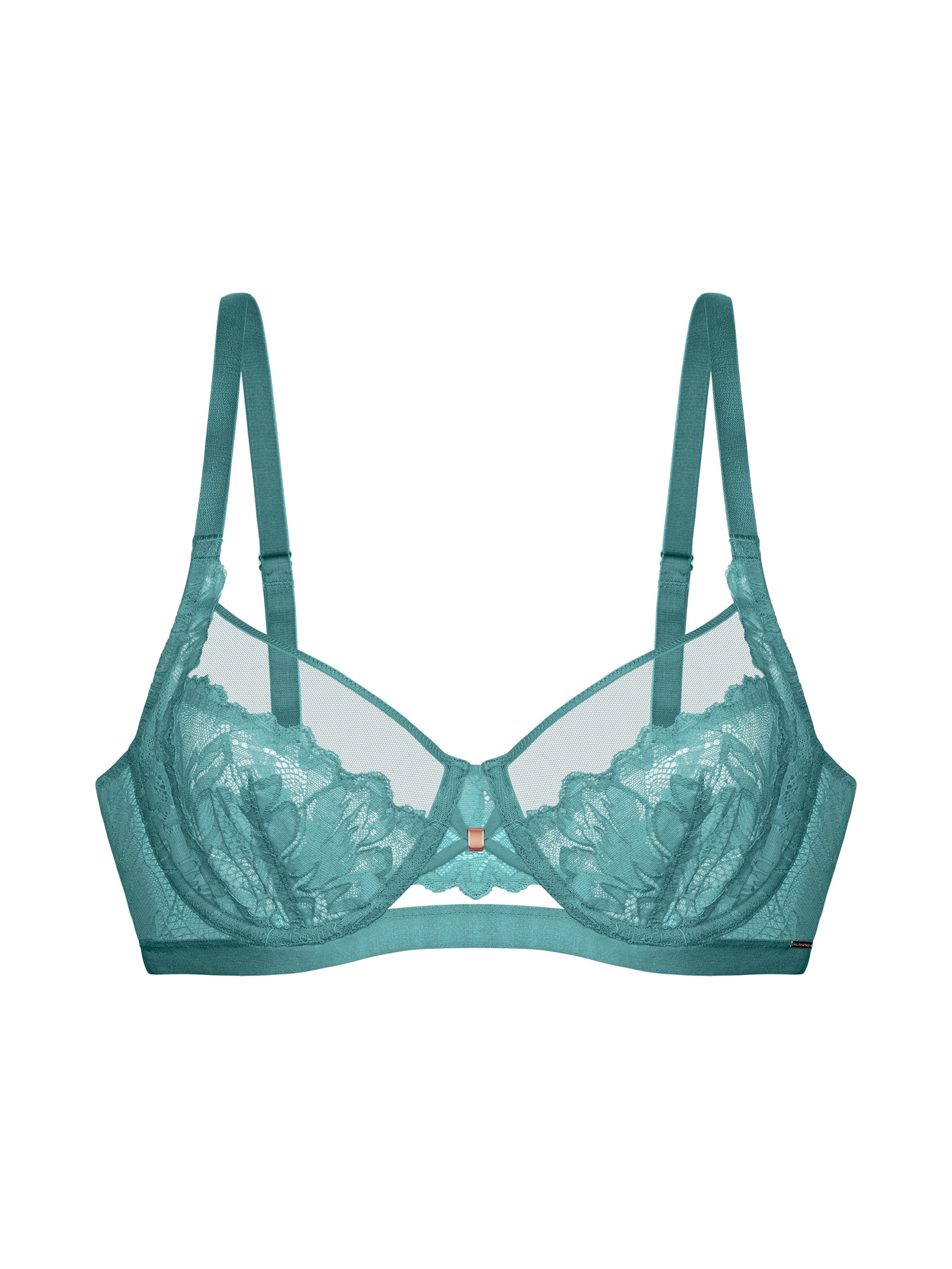 Dorina Bügel-BH (1-tlg) Curves mit feinem Spitzenbesatz