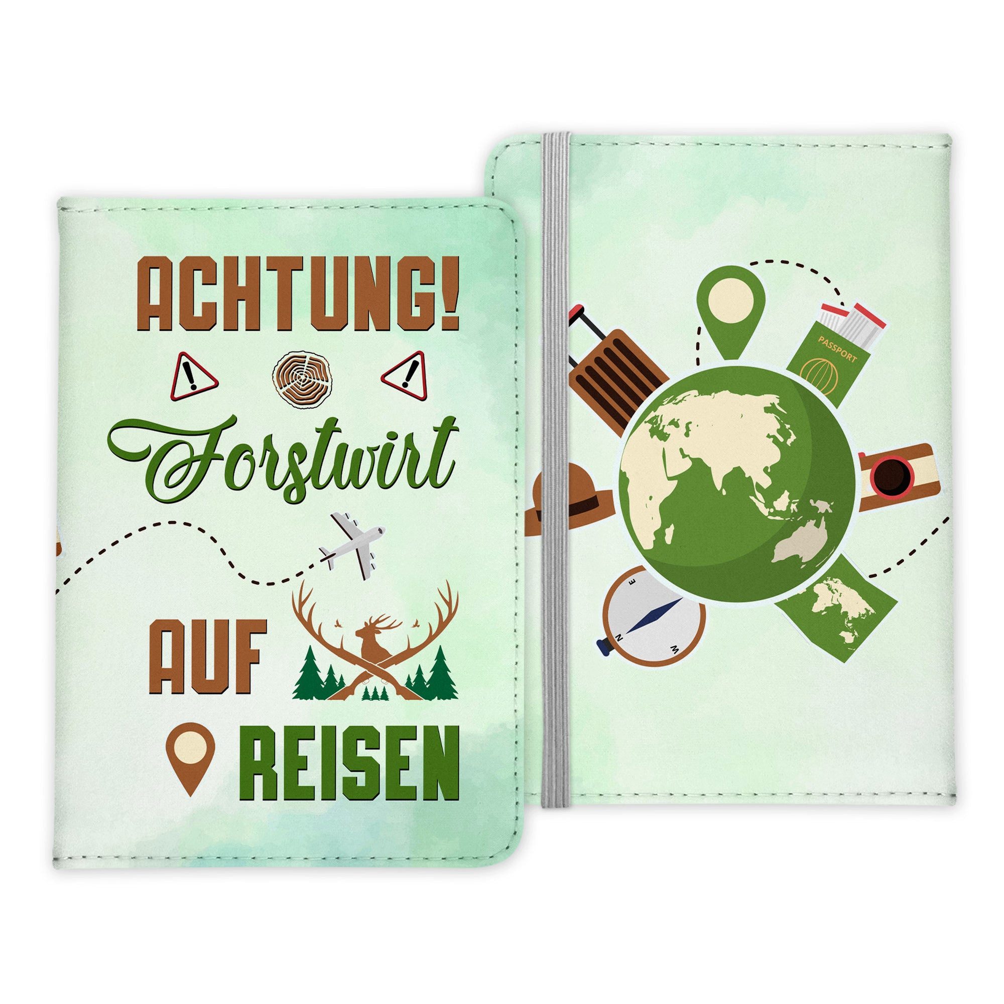 22Feels Dokumententasche Forstwirt Geschenk Reisepasshülle Männer Reisen Pass Etui Wichteln, IN DEUTSCHLAND BEDRUCKT