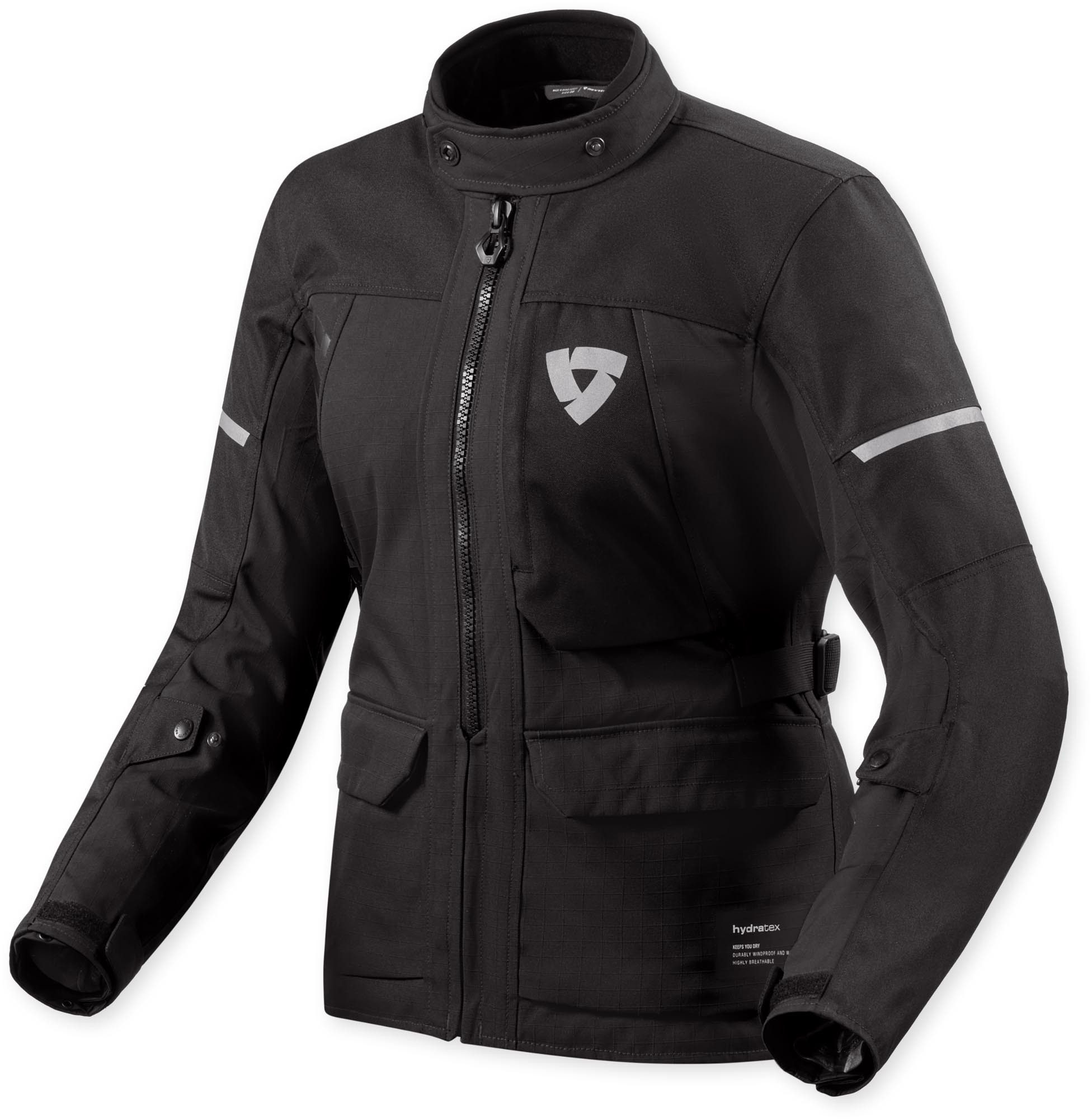 Revit Motorradjacke Convergent H2O wasserdichte Damen Motorrad Textiljacke Rückenprotektor vorbereitet,Verbindungsreißverschluss,Ellenbogenp