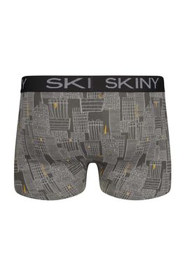 Skiny Retro Pants Doppelpack Herren Boxershorts (2-St) Skyscraper Selection