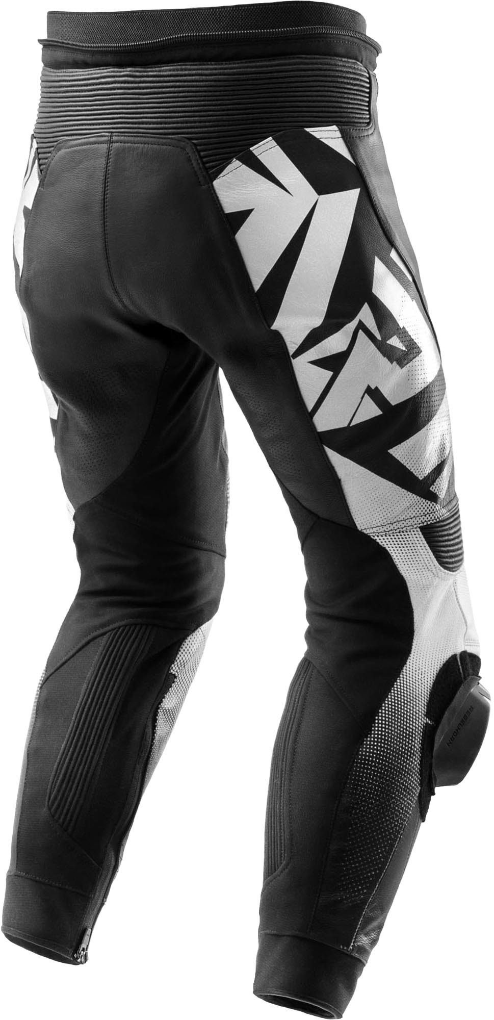 Rebelhorn Motorradhose Inferno Motorrad Lederhose Verbindungsreißverschluss,Hüftprotektoren enthalten,Knieprotektor