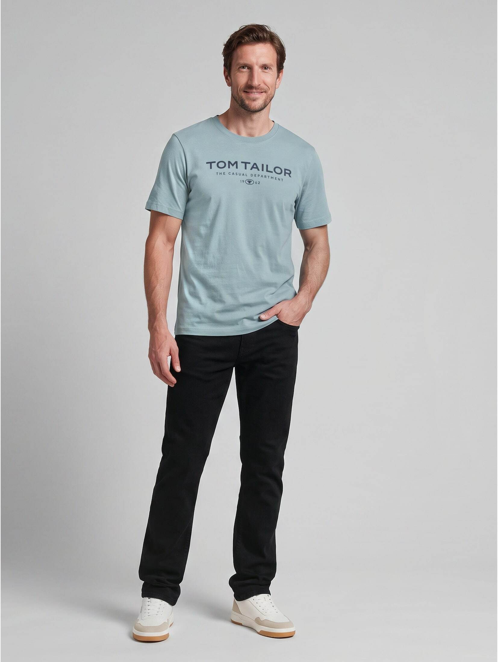 TOM TAILOR T-Shirt T-Shirt (im Einserpack) T-Shirt aus Baumwolle mit Logo-Print – Bild 5 von 5