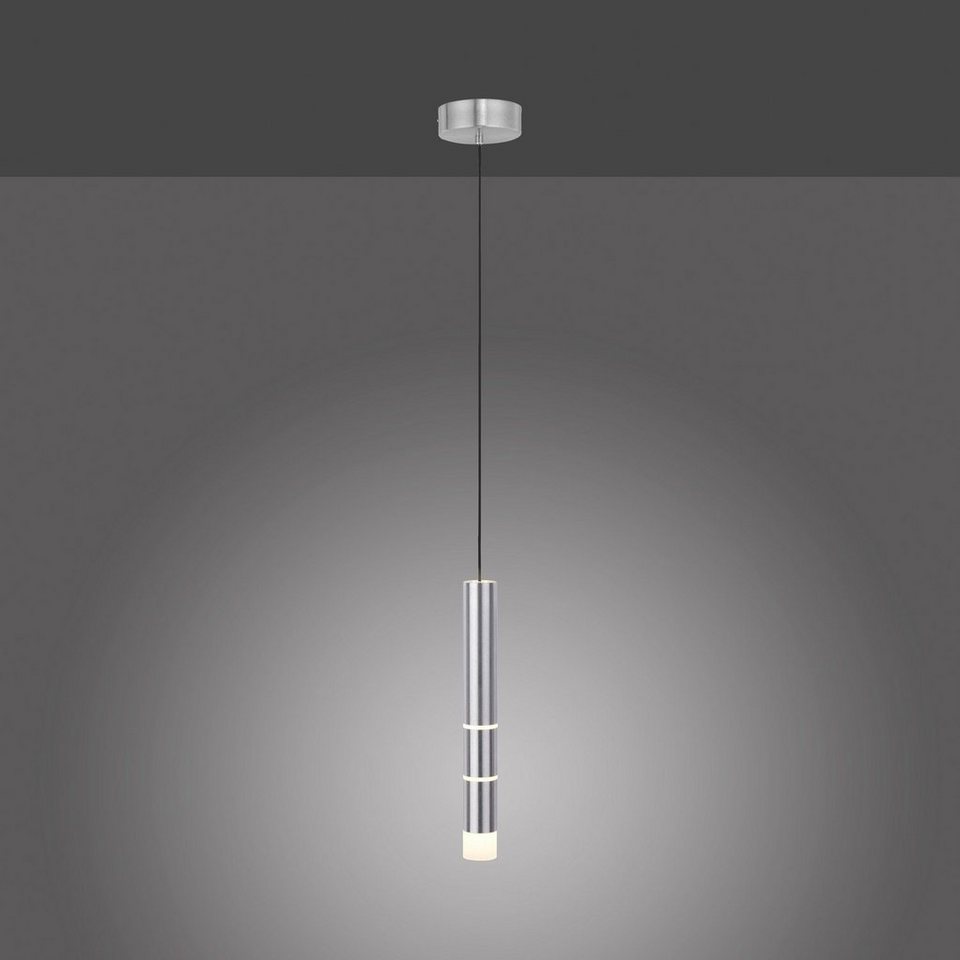 Paul Neuhaus LED Pendelleuchte PURE VEGA, 1-flammig, Weiß, Aluminium,  Kunststoff, Memoryfunktion, LED fest integriert, Warmweiß, Hängeleuchte,  Hängelampe, 3 getrennt schaltbare Leuchtelemente