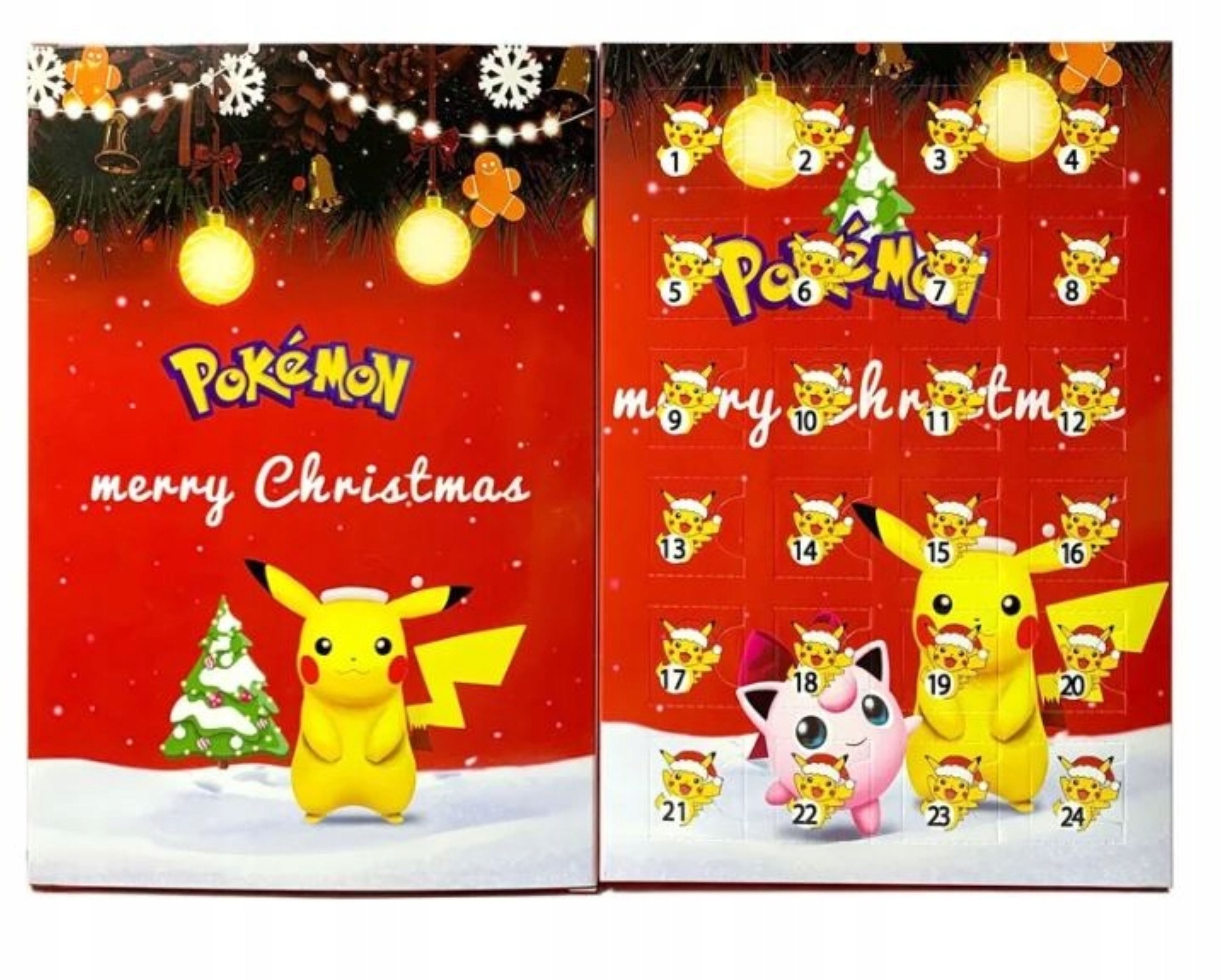 Festivalartikel Adventskalender Adventskalender POKEMON Weihnachten – 24 Figuren für Kinder (1-tlg)