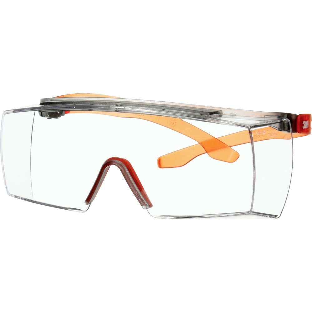 3M Arbeitsschutzbrille 3M SF3701SGAF-ORG Überbrille mit Antibeschlag-Schutz Orange DIN EN 16