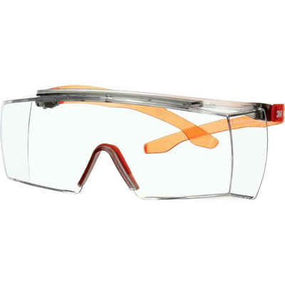 3M Arbeitsschutzbrille 3M SF3701SGAF-ORG Überbrille mit Antibeschlag-Schutz Orange EN 166, E