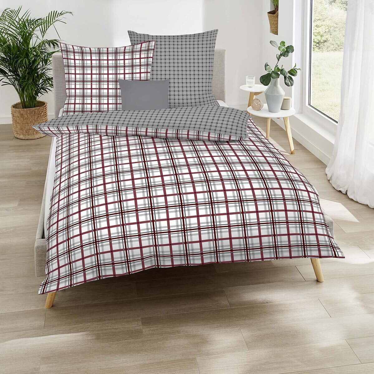 TRAUMSCHLAF Bettwäsche Plaid, Biber, 3 teilig, günstig online kaufen