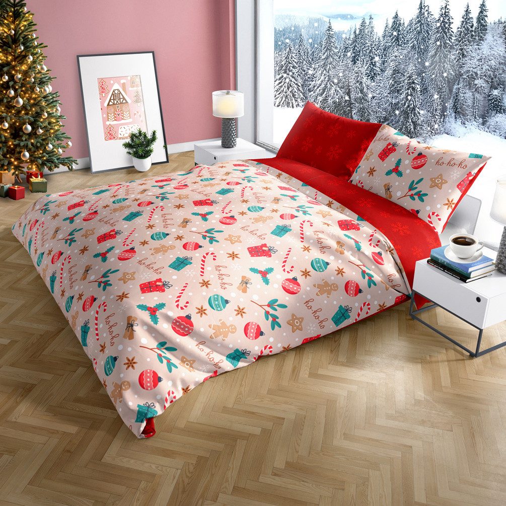 texpot Bettwäsche Weihnachten Winter Wendebettwäsche Garnitur, Baumwolle, 1 günstig online kaufen