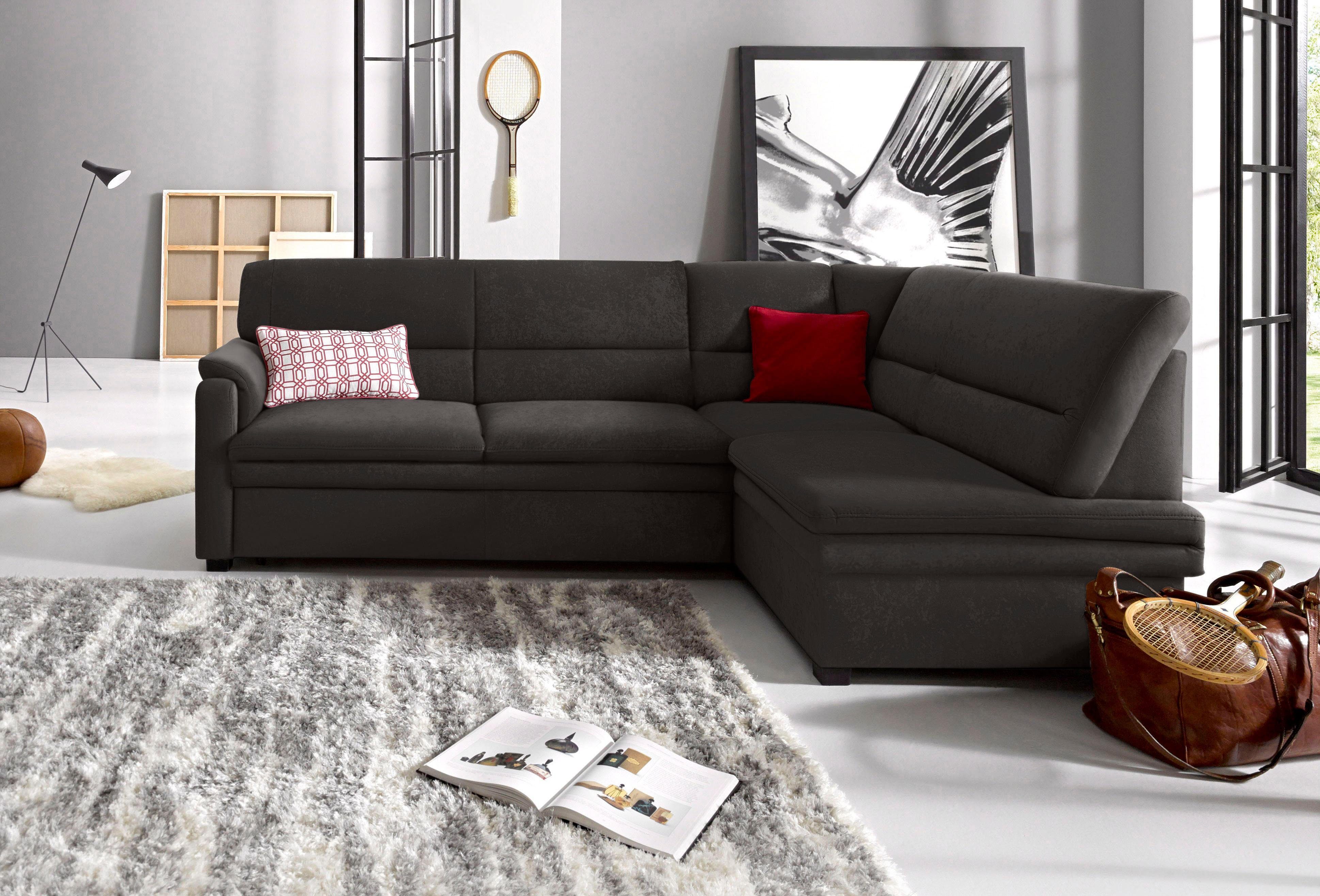 sit&more Ecksofa Pisa L-Form, mit Federkern, günstig online kaufen