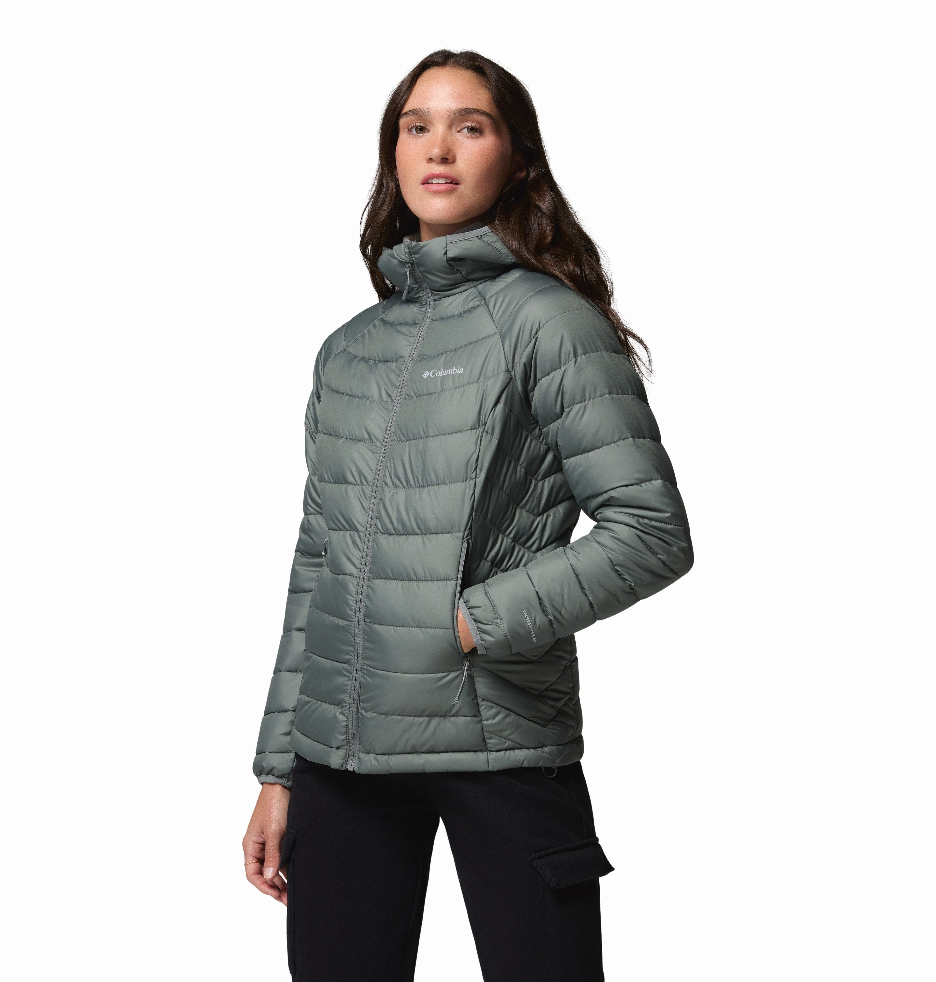Columbia Steppjacke Powder Lite II Hooded Jacket wasserabweisende Außenjacke, leichte Steppjacke, mit Reißverschluss