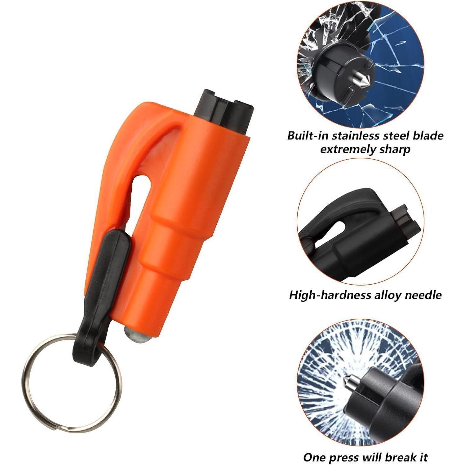 LuxusKollektion Multitool Rettungswerkzeug 8er Set 2in1 Glasbrecher Gurtschneider für Auto, (8 St) – Bild 3 von 5