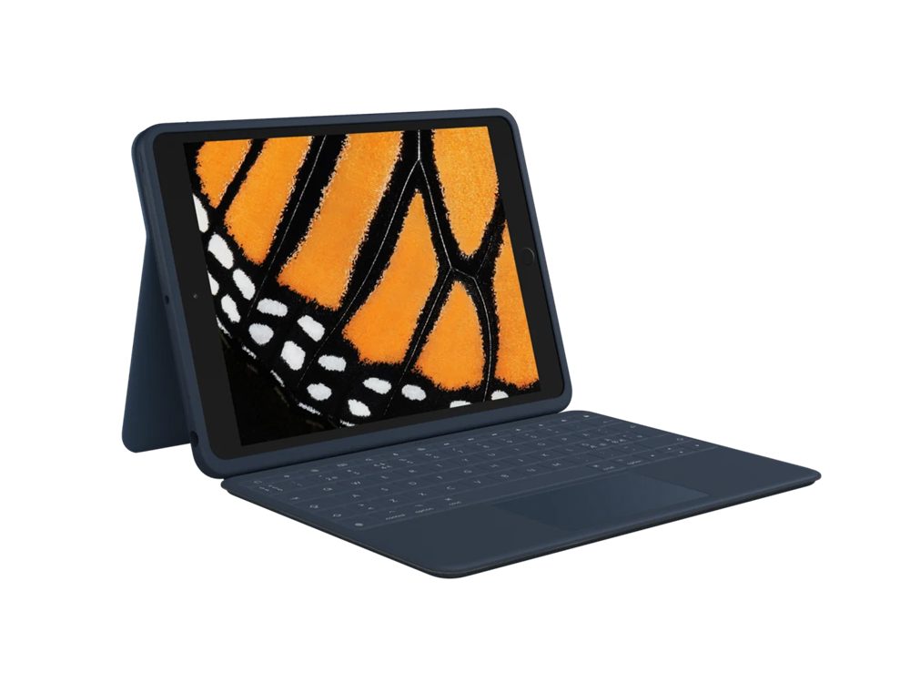 Logitech Rugged Combo 3 Touch für iPad 7, 8, 9 Gen. QWERTY(920-010366), Nordic iPad-Tastatur