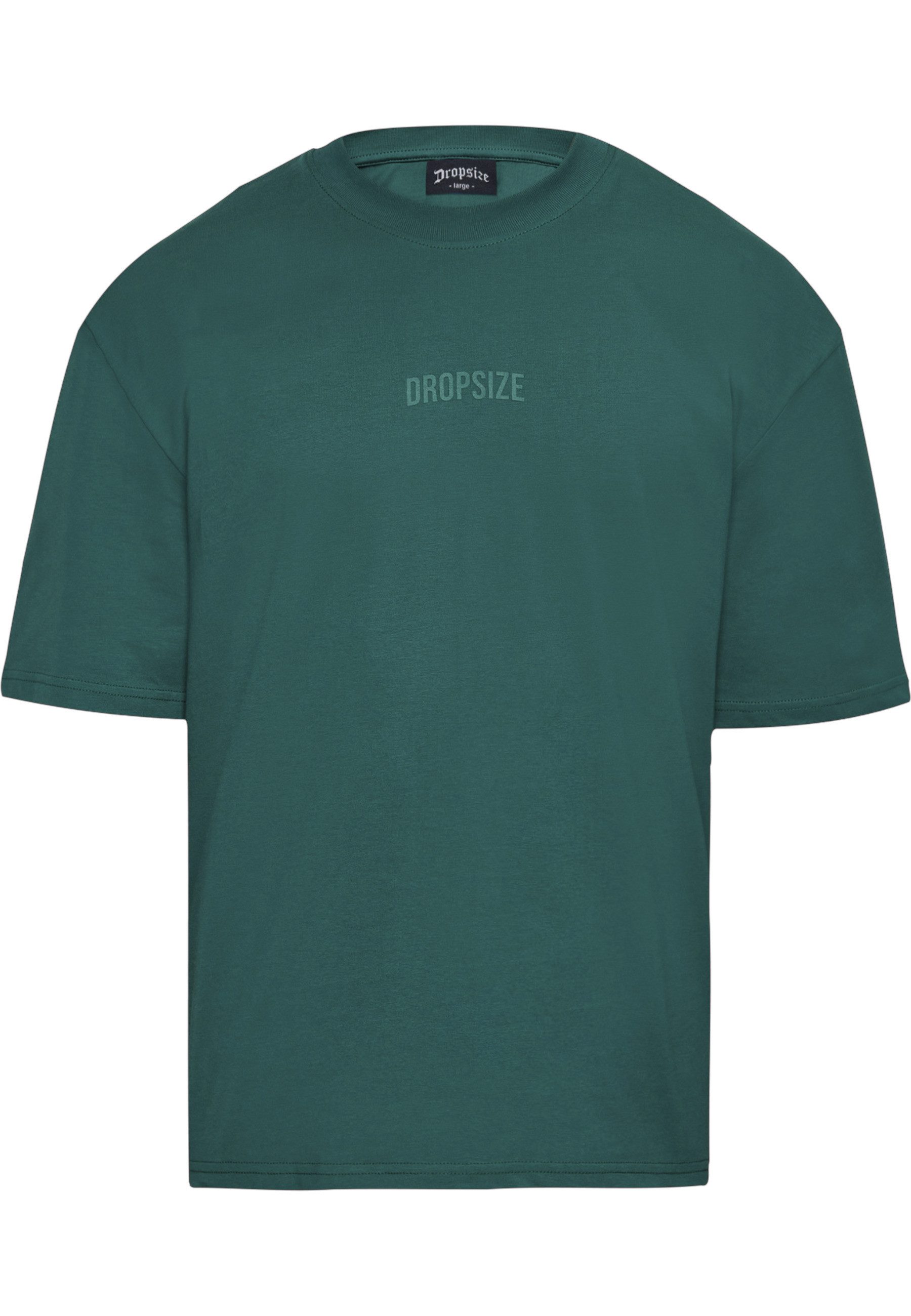Dropsize T-Shirt Dropsize Herren Heavy Oversize Curved Hd Logo T-Shirt (1-tlg)