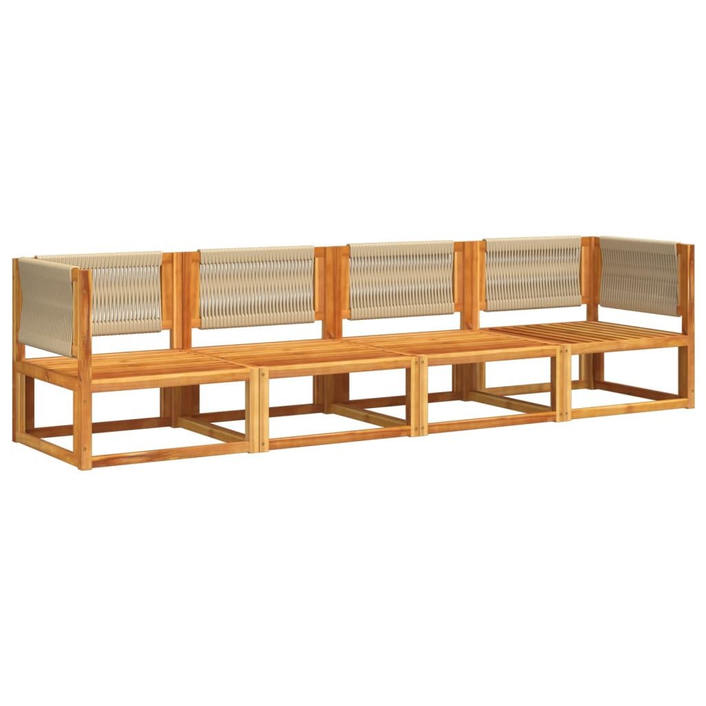 vidaXL Loungesofa 4-tlg. Garten-Sofagarnitur mit Kissen günstig online kaufen