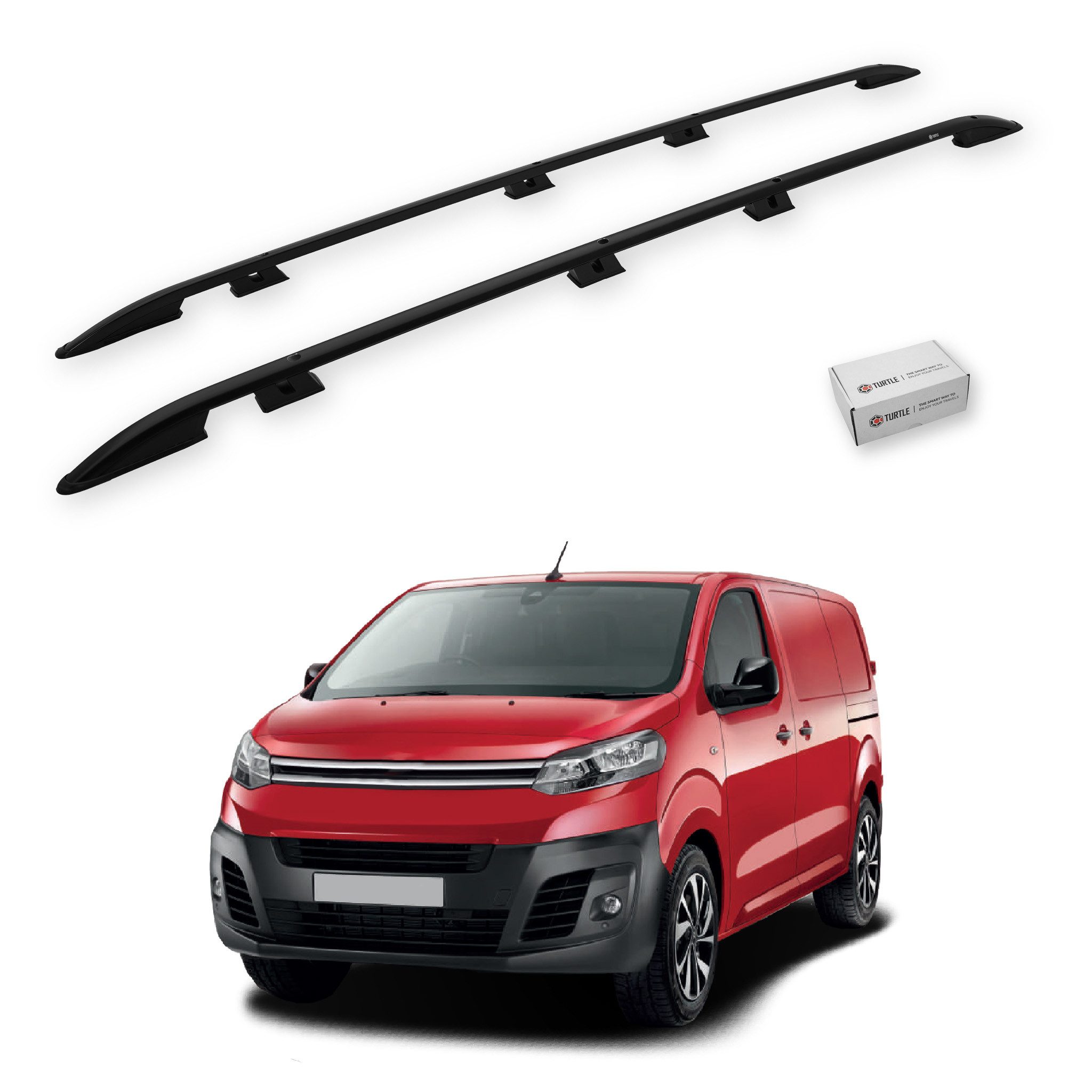 TURTLE Dachbox-Halterung TURTLE kompatibel mit Citroen Dispatch (Mk3) 2017-2024 / Langes Versio