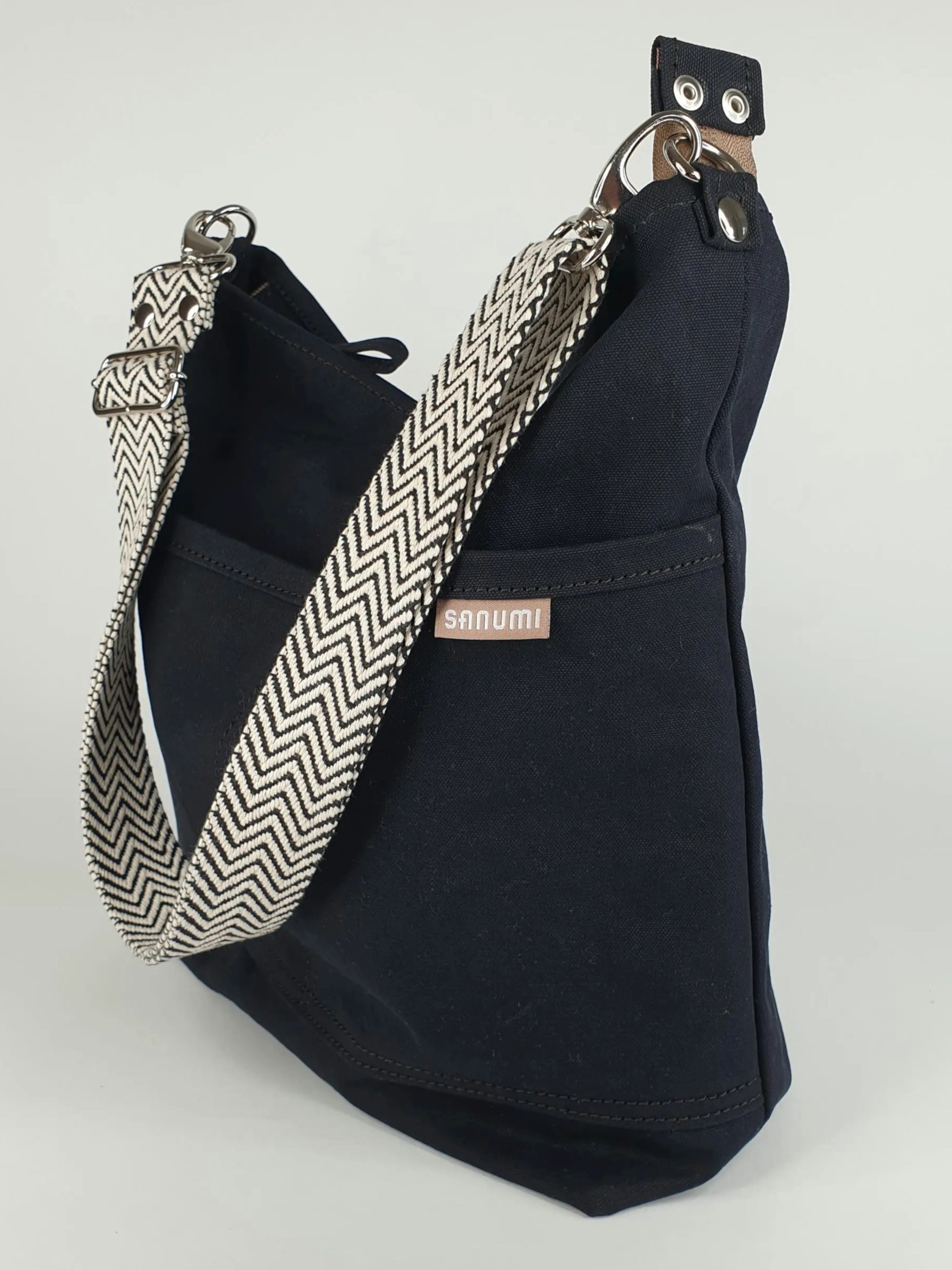 sanumi Umhängetasche Canvas Hobobag