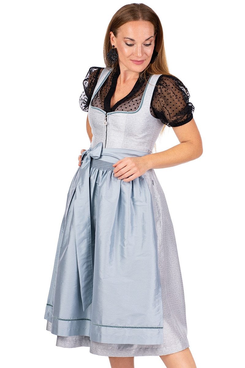 Dirndl Midi Dirndl 2tlg. - HOHENAU - silbergrau