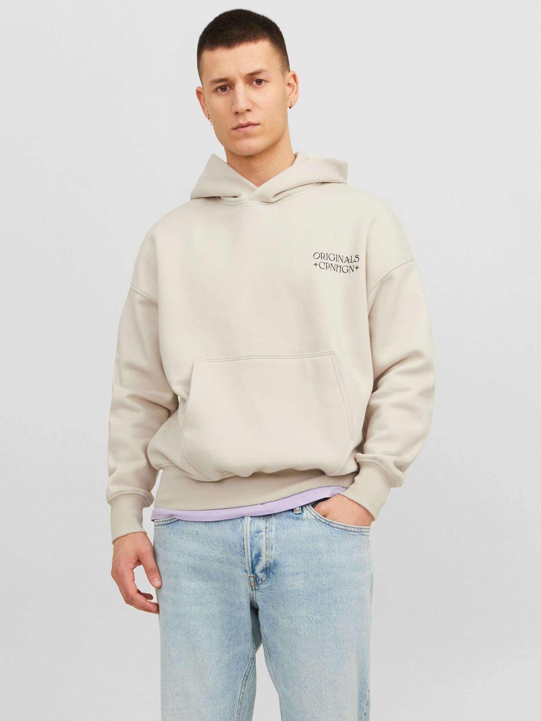 Jack & Jones Sweatshirt Design Dropped Shoulder JORGRACIA JORGRACIA GRAPHIC SWEAT HOOD LN
