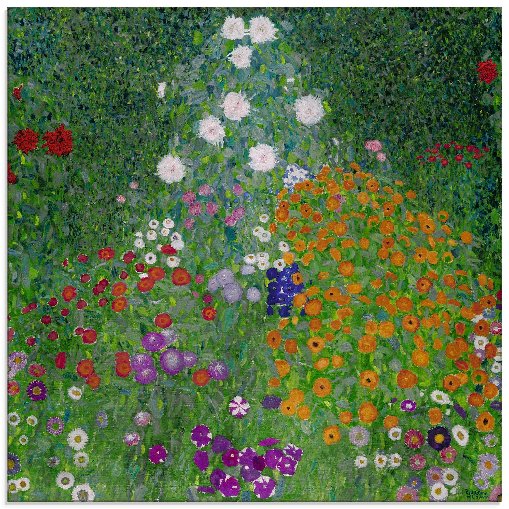 Artland Glasbild Bauerngarten. 1905-07, Blumenwiese (1 St), in verschiedenen Größen