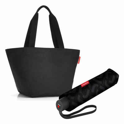 REISENTHEL® Shopper shopper M Set Black (Set, 2-tlg), mit umbrella pocket classic
