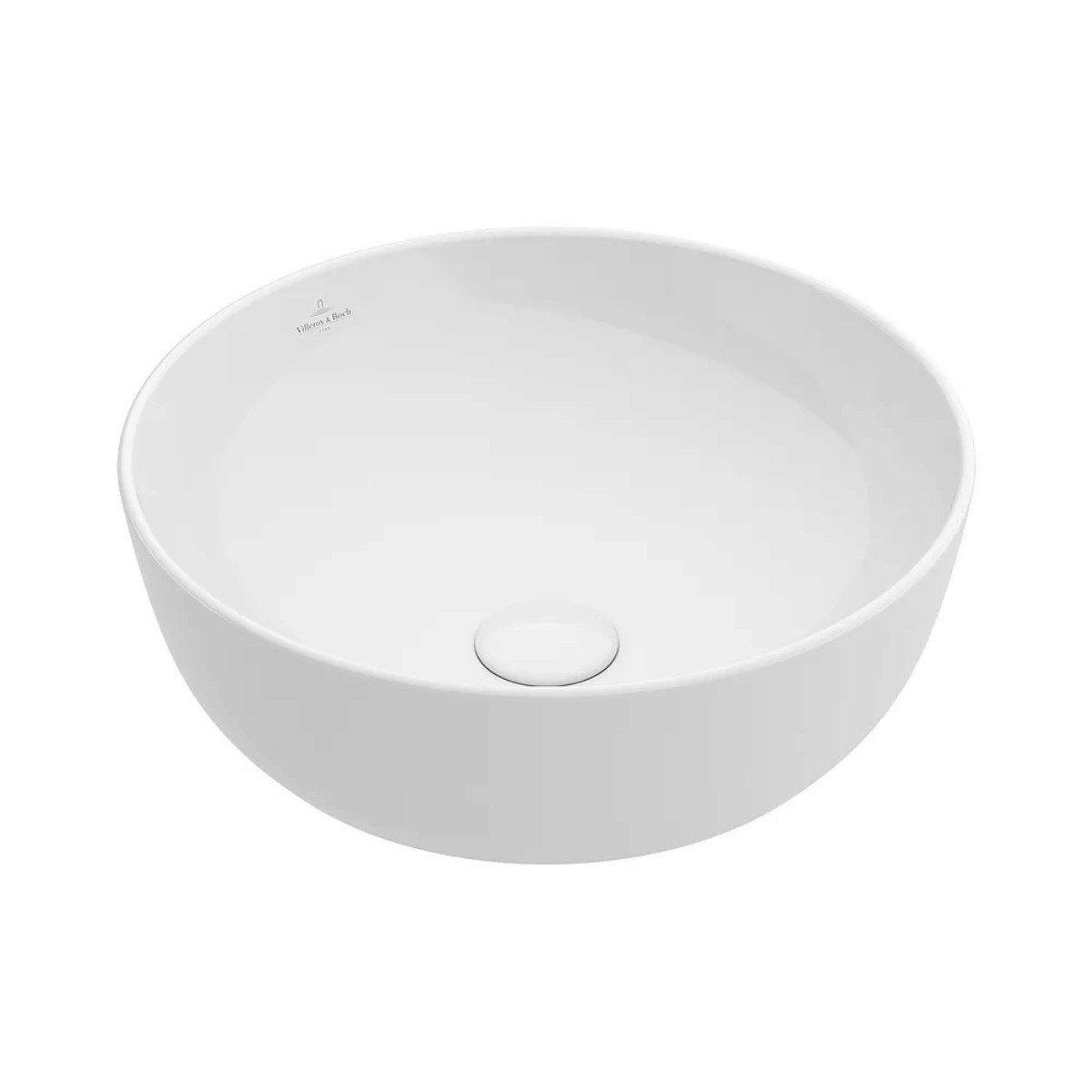 Villeroy & Boch Waschbecken Artis 430 x 430mm Rund ohne Überlauf (1-St), aus hochwertigem TitanCeram