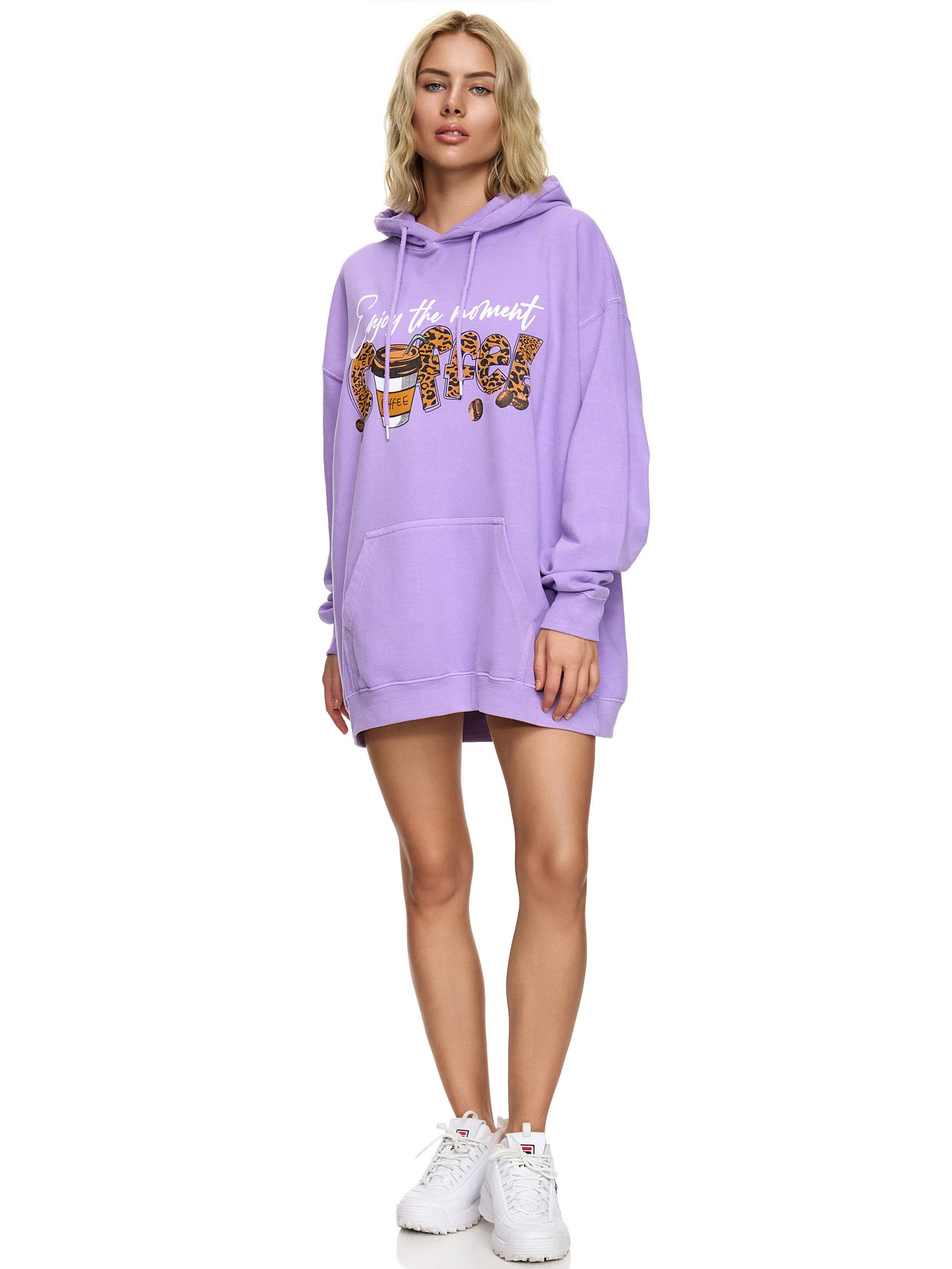 Worldclassca Hoodie Worldclassca Oversized Enjoy COFFEE Hoodie Kapuzenpullover Sweatshirt ENJOY THE MOMENT COFFEE – Bild 2 von 4