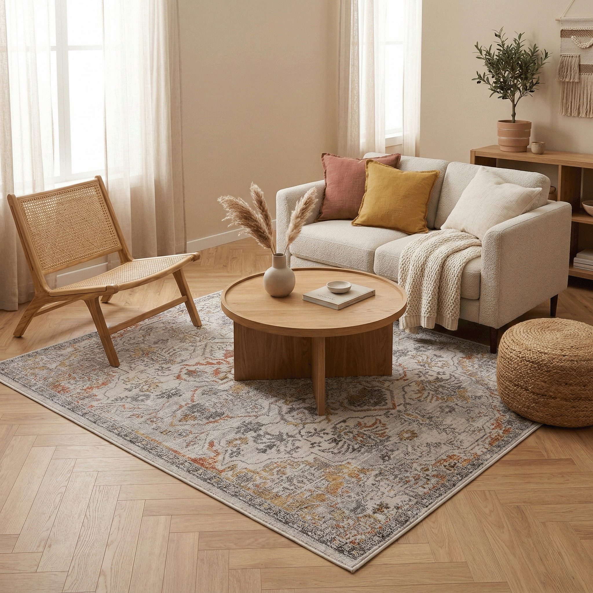 Pergamon Outdoorteppich Indoor Outdoor Teppich Lagos Vintage, Rechteckig, Höhe: 4 mm