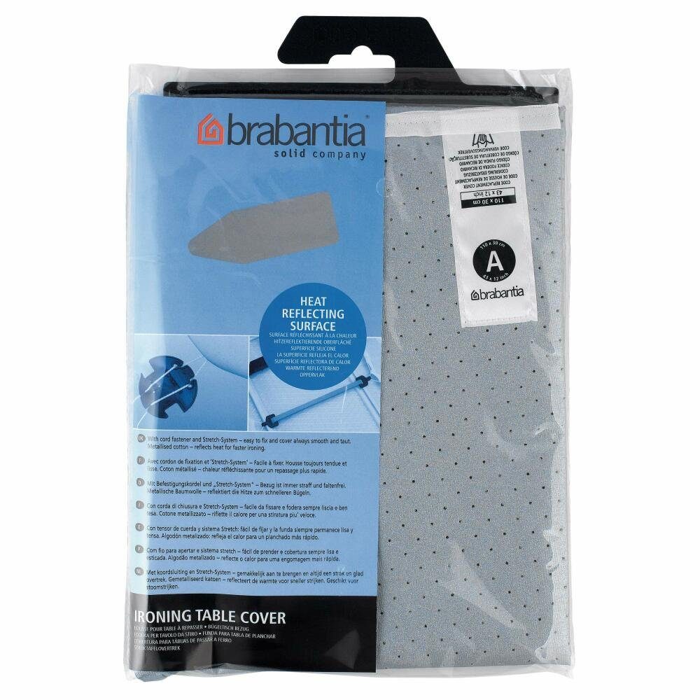 Brabantia Bügelbrettbezug Baumwollbezug mit Schaumstoff + Kordel 110 x 30 cm