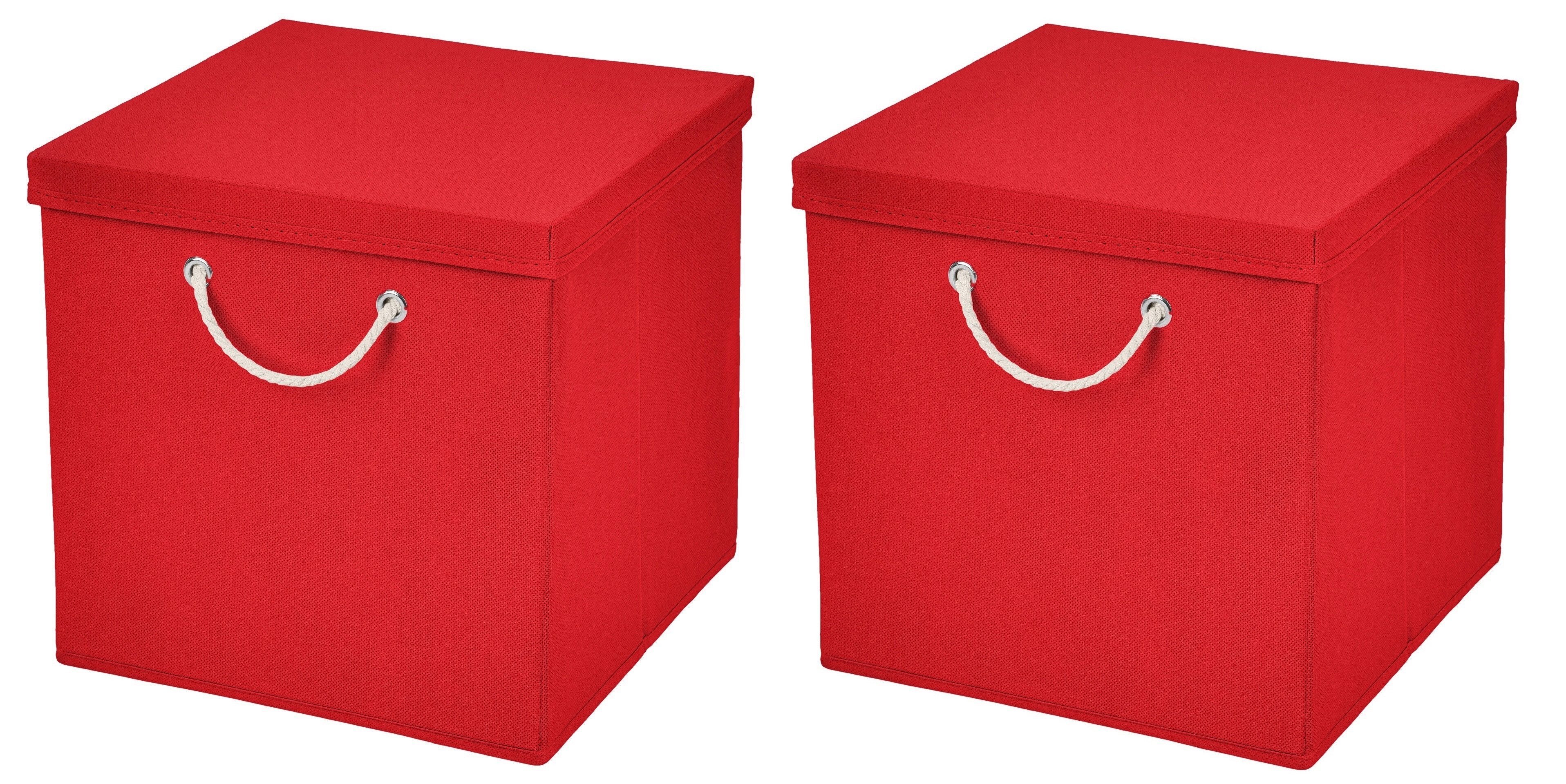 StickandShine Faltbox 2 Stück 30x30 cm perfekt für KALLAX – 19 trendige Farben zur Auswahl