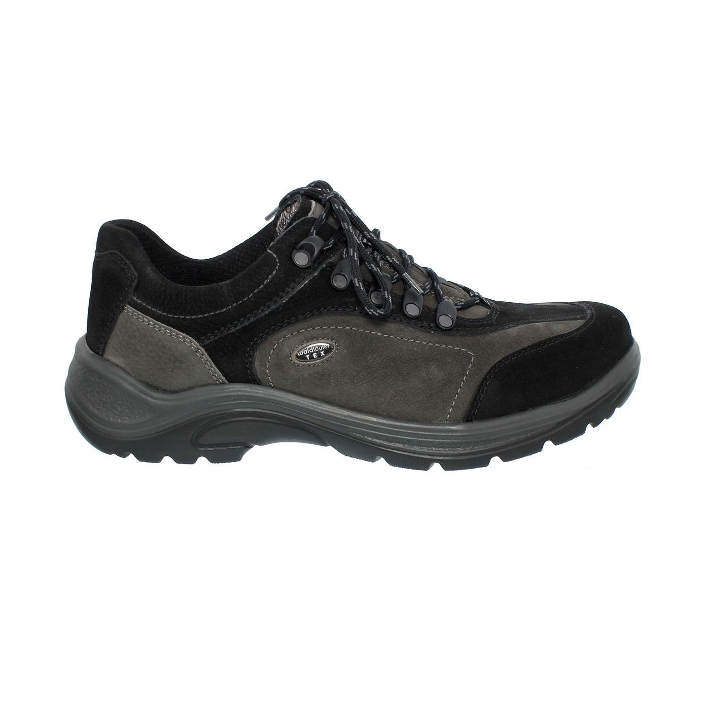 Waldläufer HAYO Outdoor-Halbschuh, Bear, Schwarz/Carbon, Weite H 41590 Schnürschuh