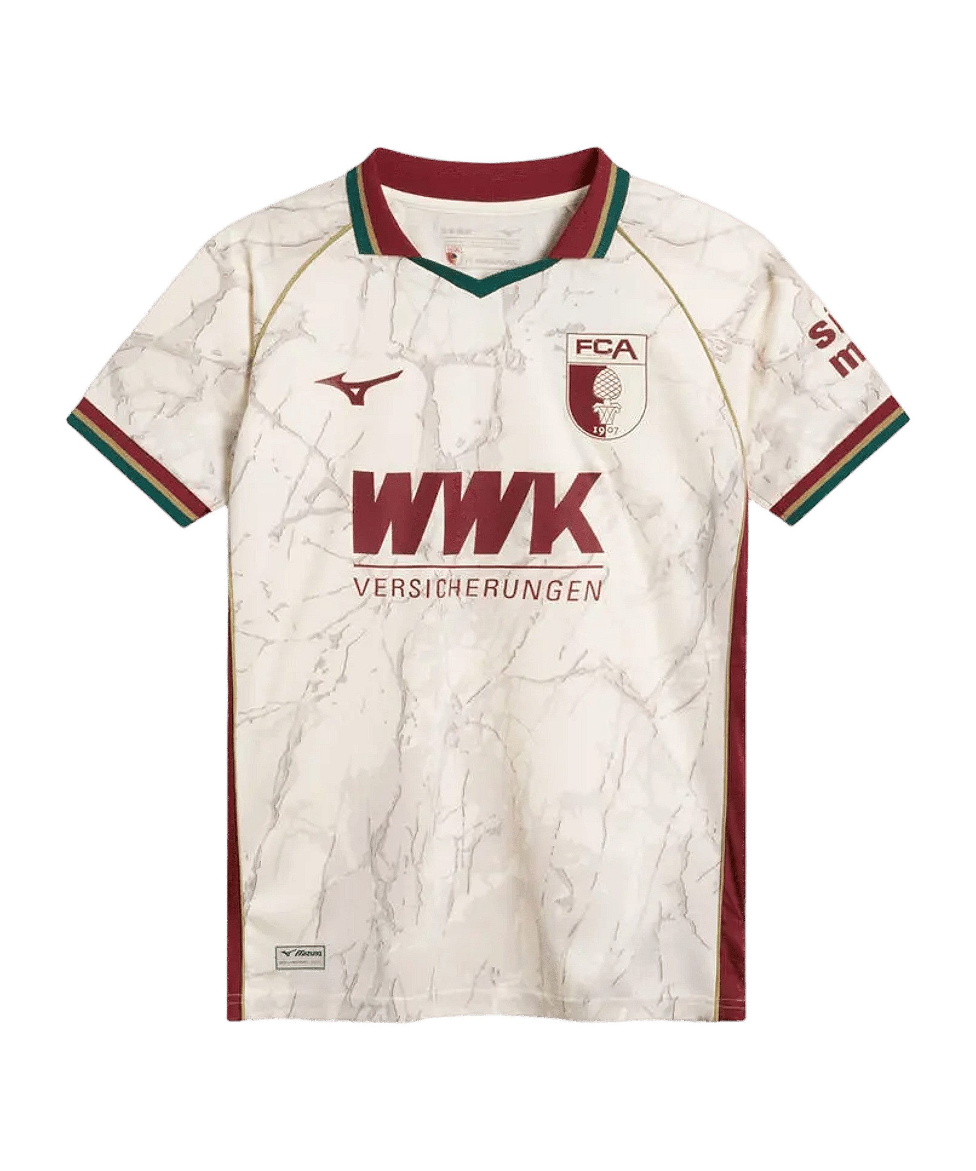 Mizuno Fußballtrikot Mizuno FC Augsburg Trikot Home 2026/2027 Weiß 1. Bundesliga