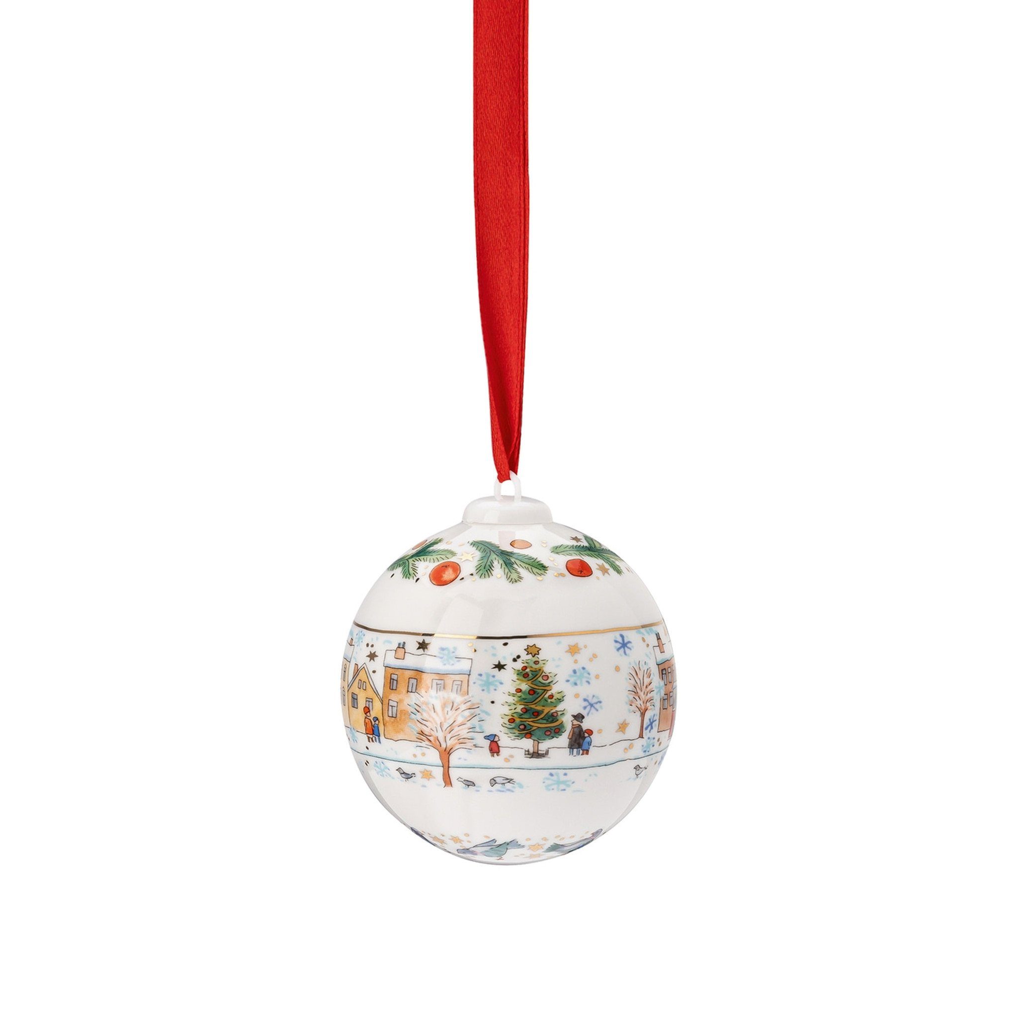 Hutschenreuther Christbaumschmuck Porzellankugel Weihnachtskugel 2023 in Sammelobjekt - 1 2023 OVP OVP mit - (Originalverpackung) Stück (1-tlg)