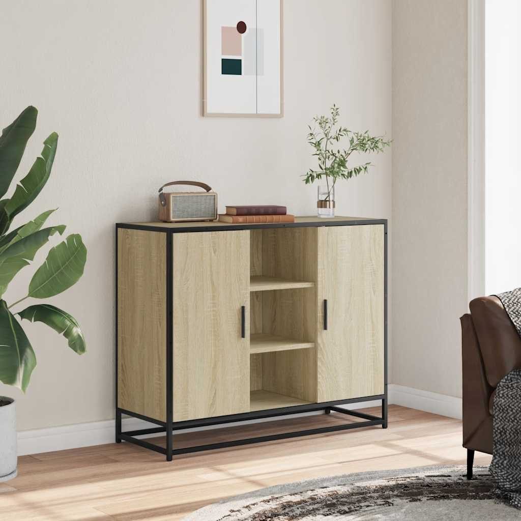 vidaXL Sideboard Sideboard Sonoma-Eiche 92x35x76 cm günstig online kaufen