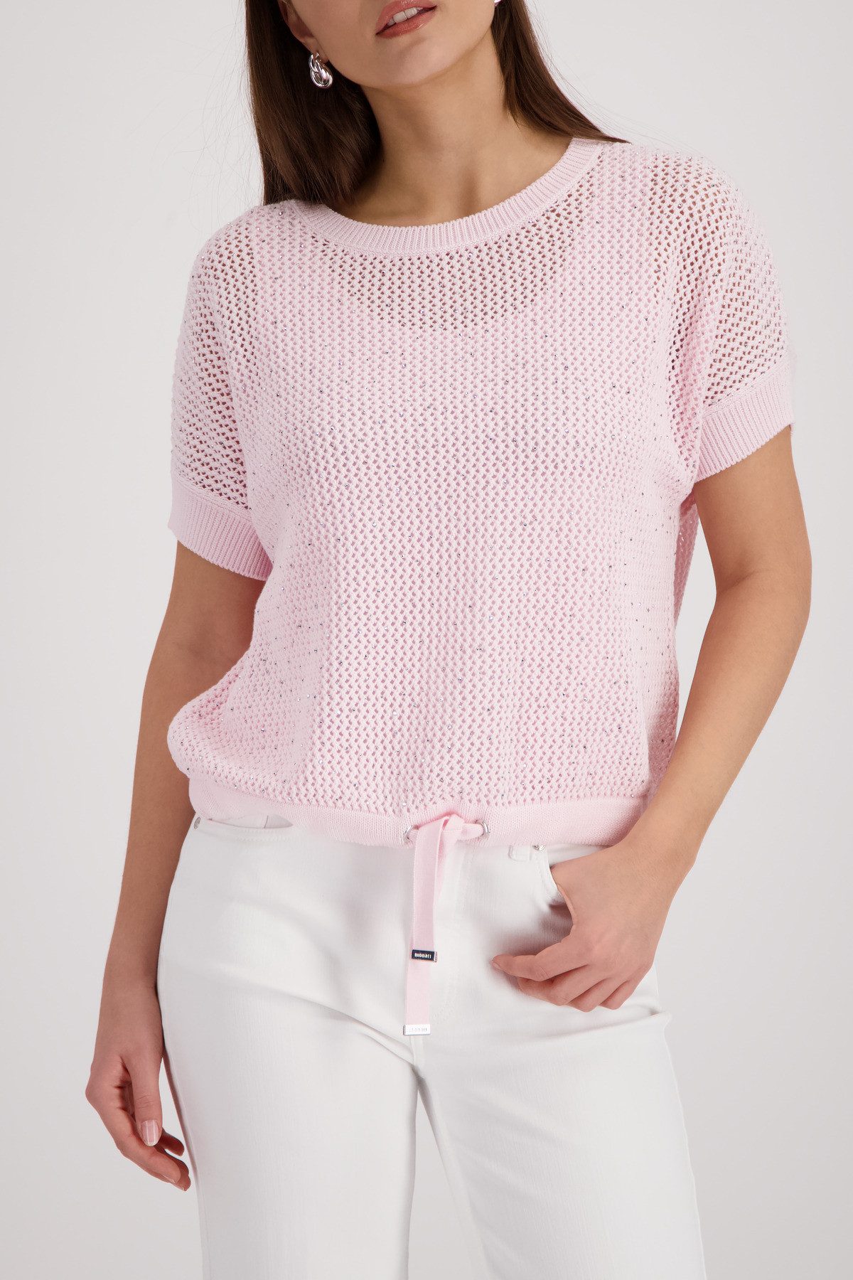 Monari Ajourpullover Pullover Basic Schmuck Regular fit mit Strasssteinen günstig online kaufen