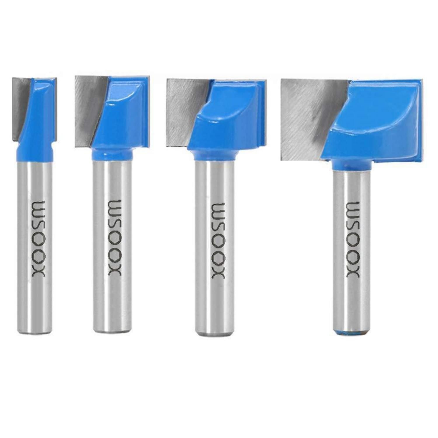 LuxusKollektion Schaftfräser Bodenreinigung Fräser Set 8mm 4 Stück 10-30mm