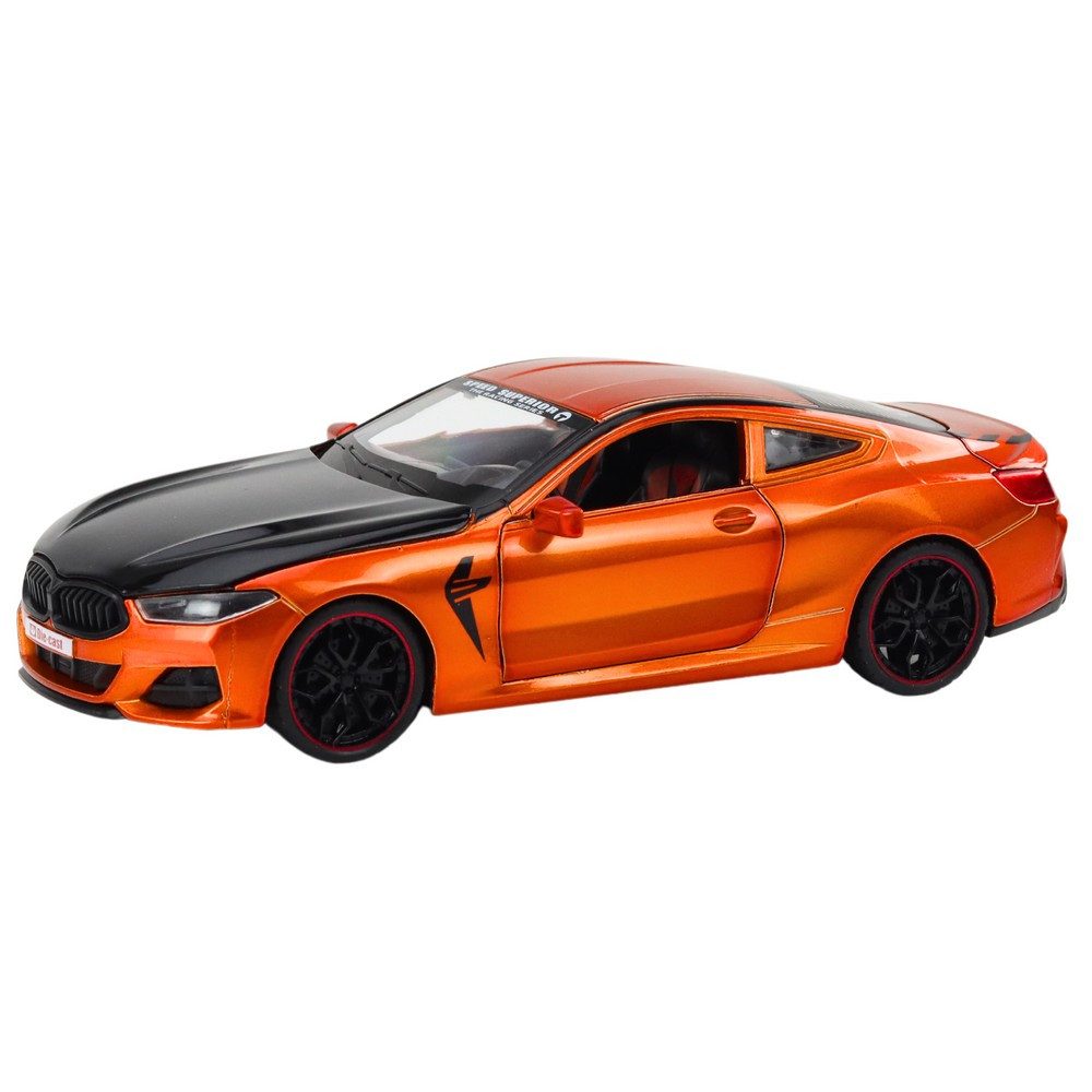 LEAN TOYS Modellauto Sportwagen Sammlerfahrzeug Spielzeugauto, Maßstab 1:24, (Spar-Set, 1-tlg., 21 x 9 x 5 cm detailliert), Reibungsantrieb, Türen & Haube zu öffnen