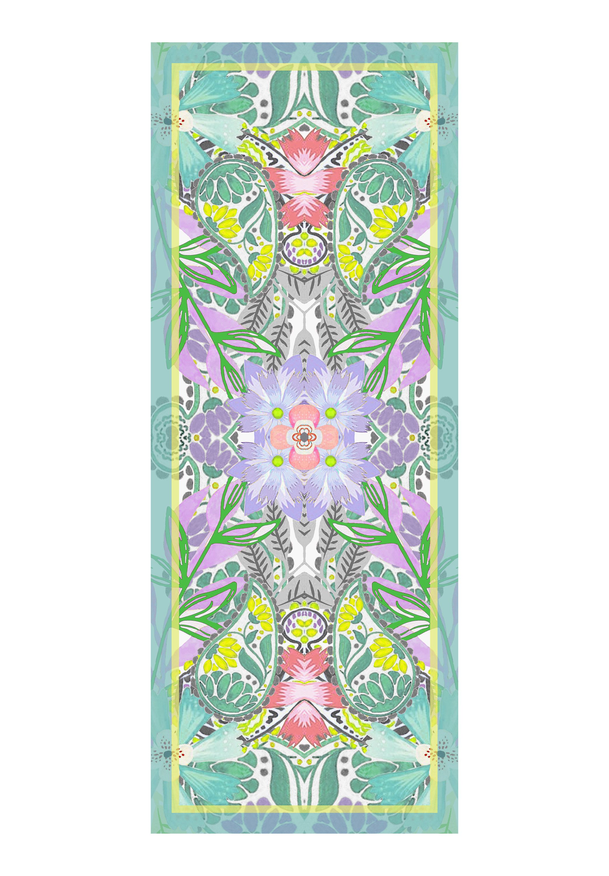 bianca Modetuch SILBA, in sommerlichem Allover-Muster