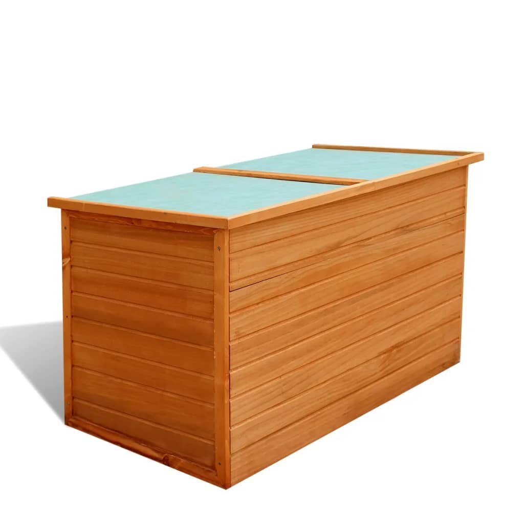 126x72x72 cm furnicato Holz Gartenbox Garten-Aufbewahrungsbox