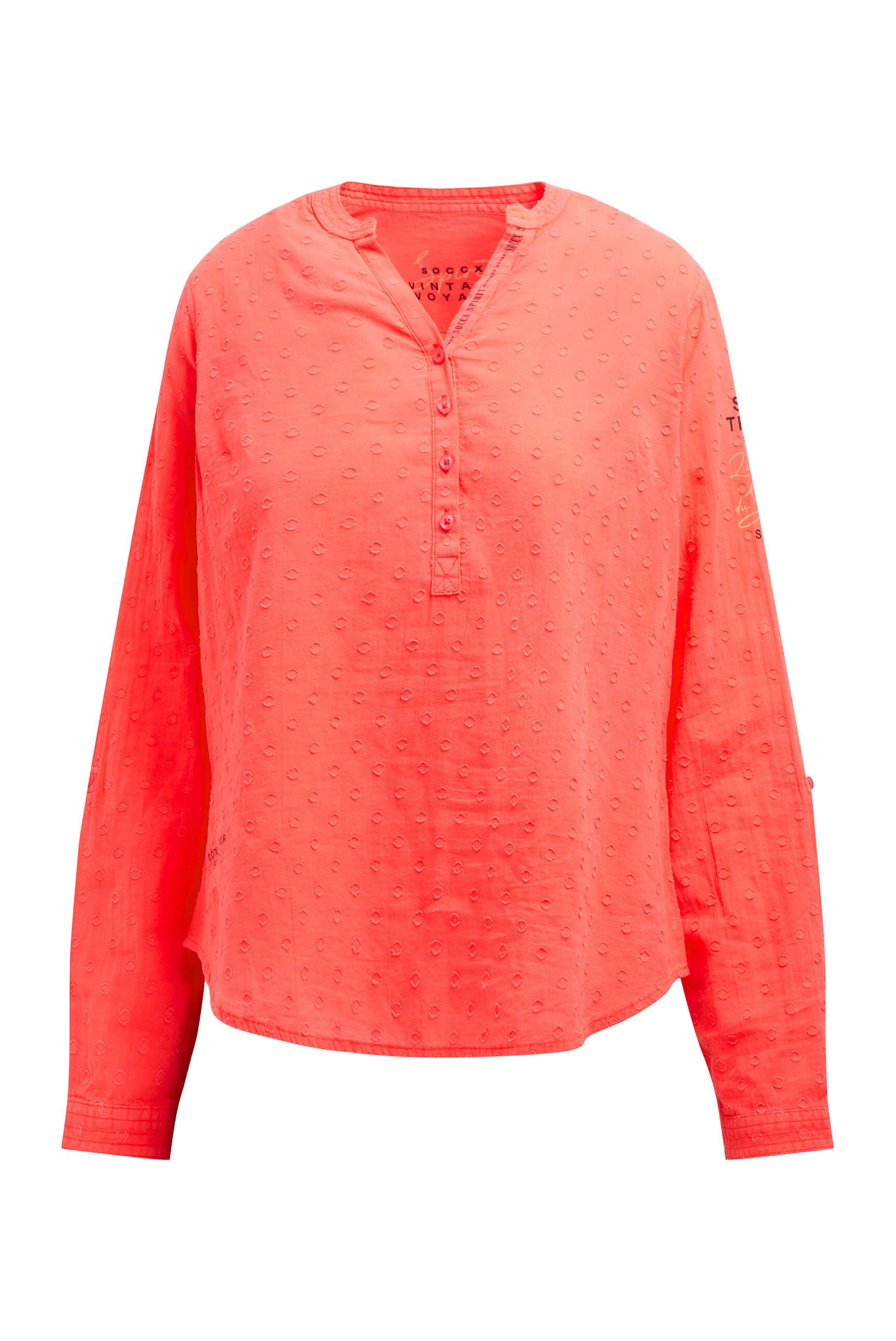 SOCCX Langarmbluse im Turn-Up-Look günstig online kaufen