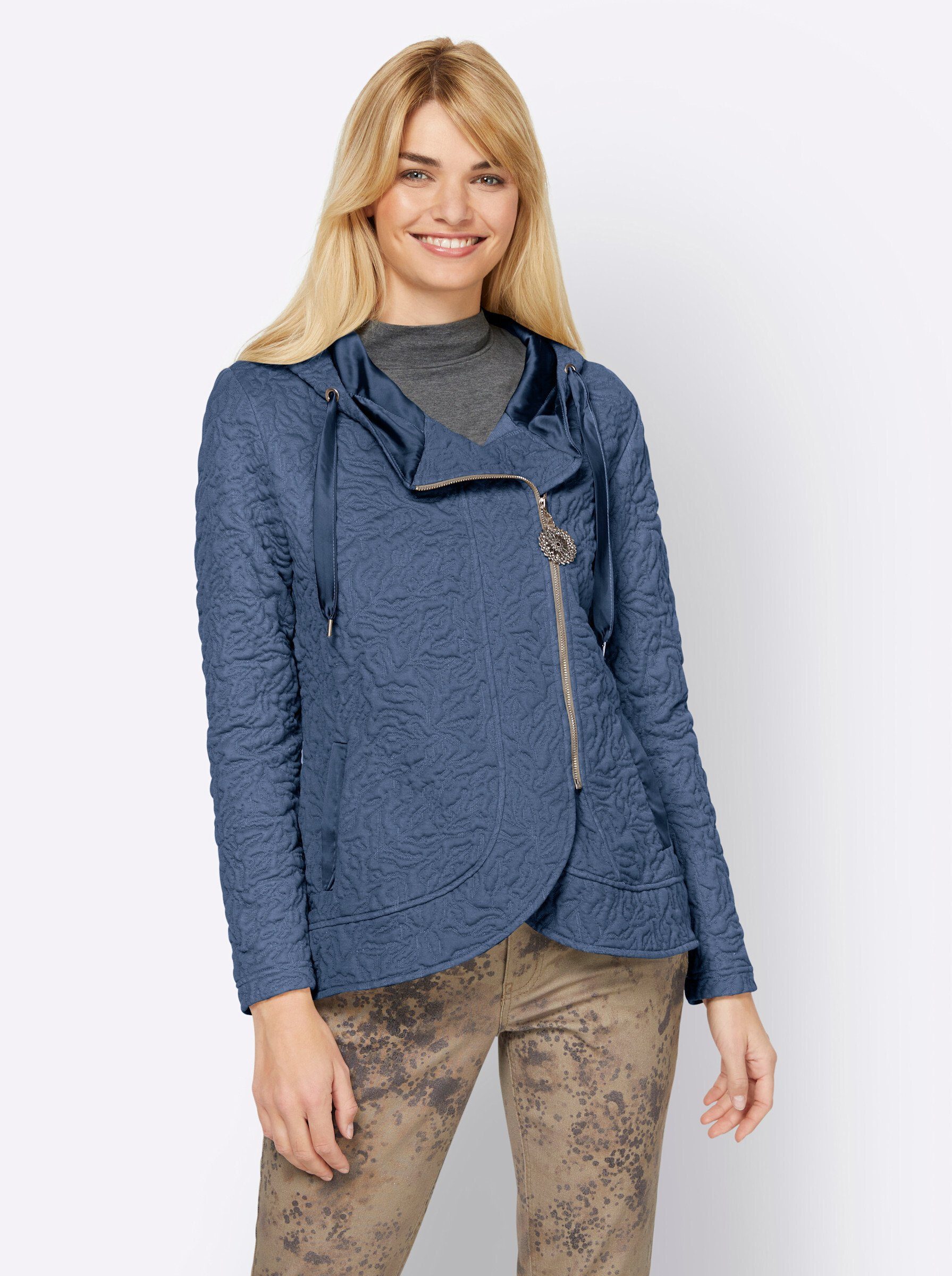 heine Shirtjacke bleu