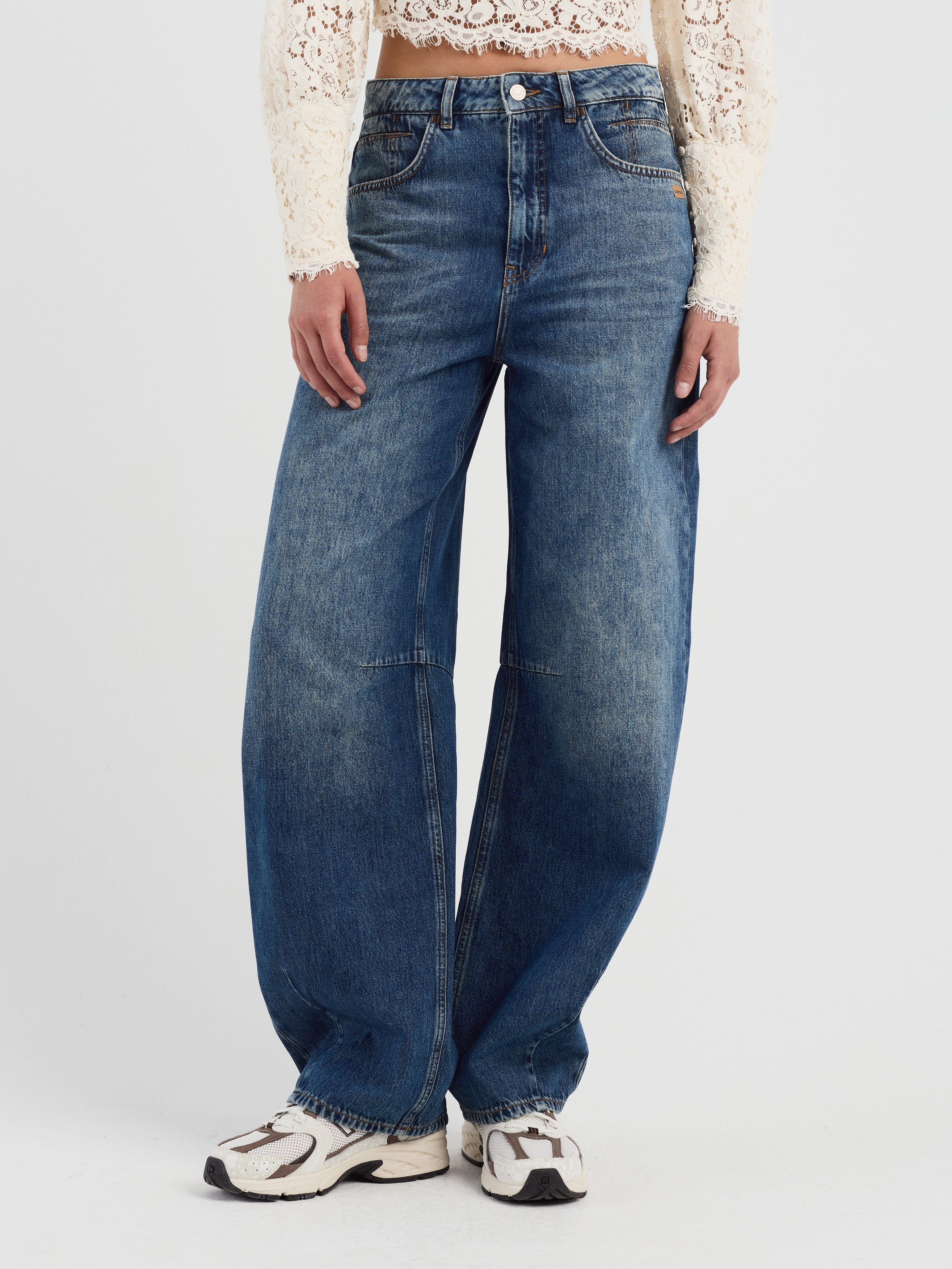 GANG Loose-fit-Jeans 94SARINA LONG Long = 4 cm länger, Baggy Fit