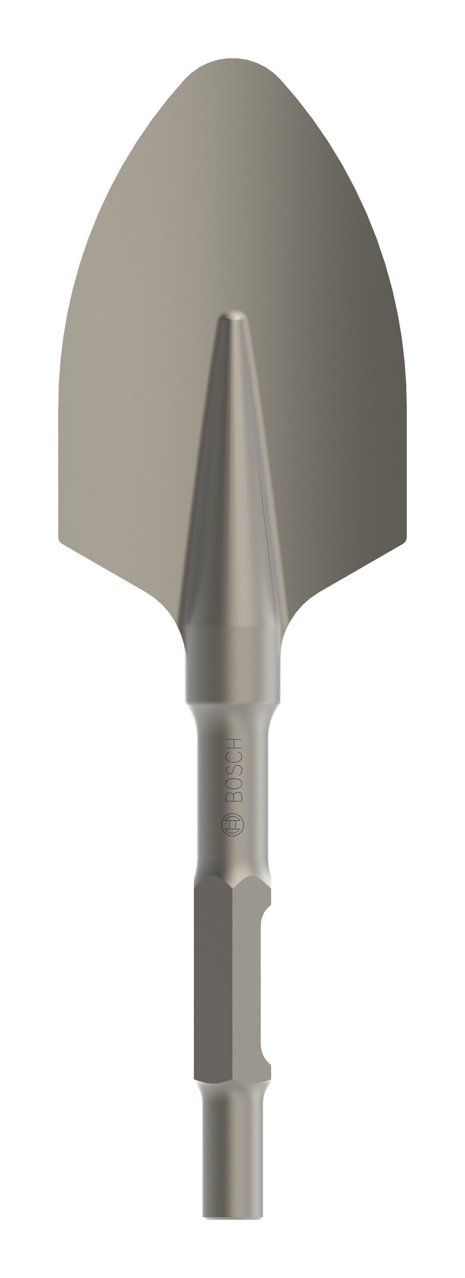 BOSCH Steinbohrer Pro Hex-4C, Pro HEX 30-4C Spatmeißel mit Sechskantaufnahme, gerundet, 135 x 400 mm