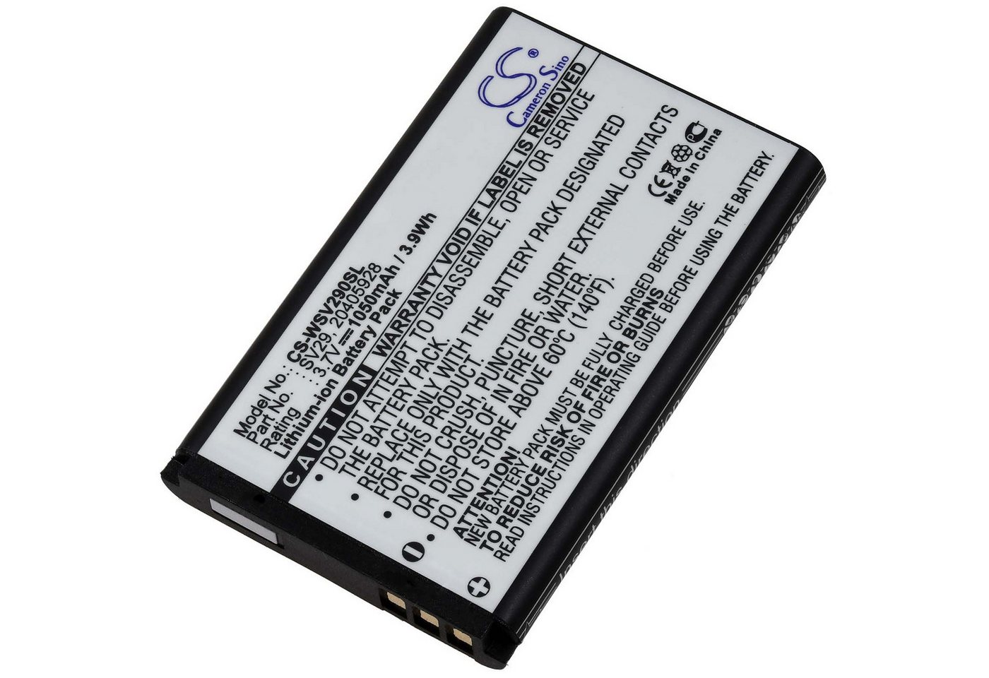 Powery Akku für Swisstone SC 330 SC 230 SC 360 Akku 1050 mAh (3.7 V)
