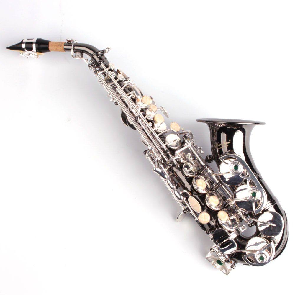 Karl Glaser Saxophon Sopran Saxophon gebogen, Hoch Fis Klappe