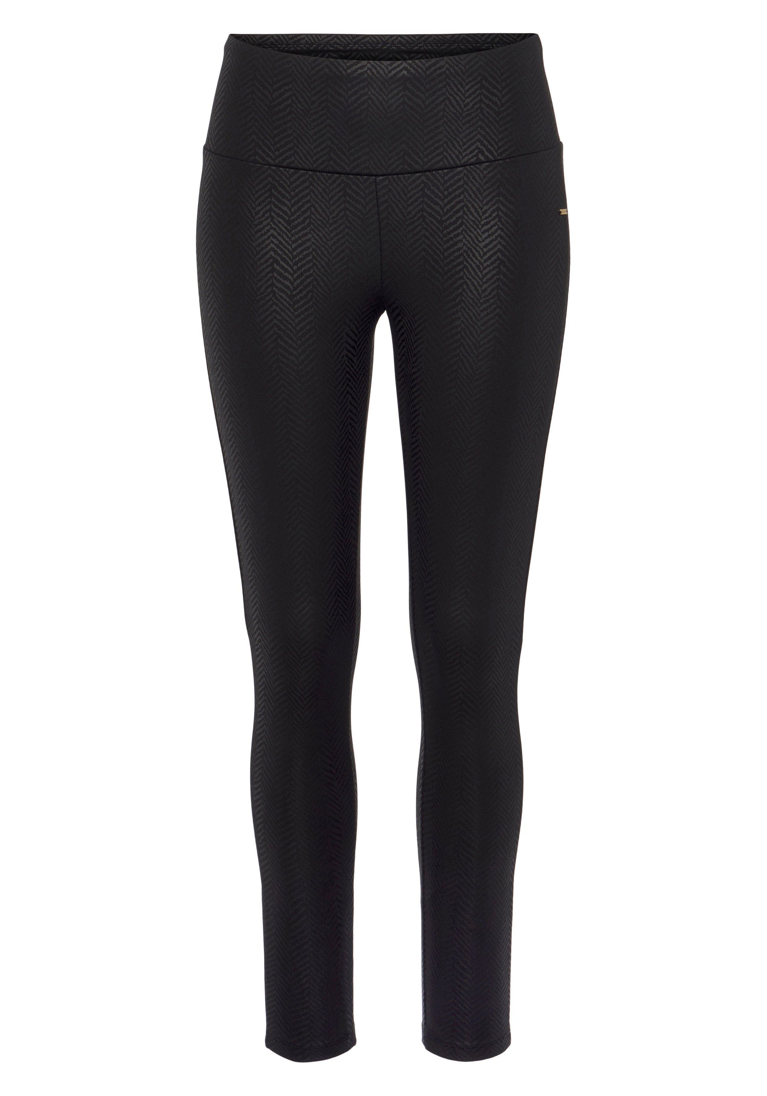 Alloverdruck schimmerndem mit LASCANA Leggings