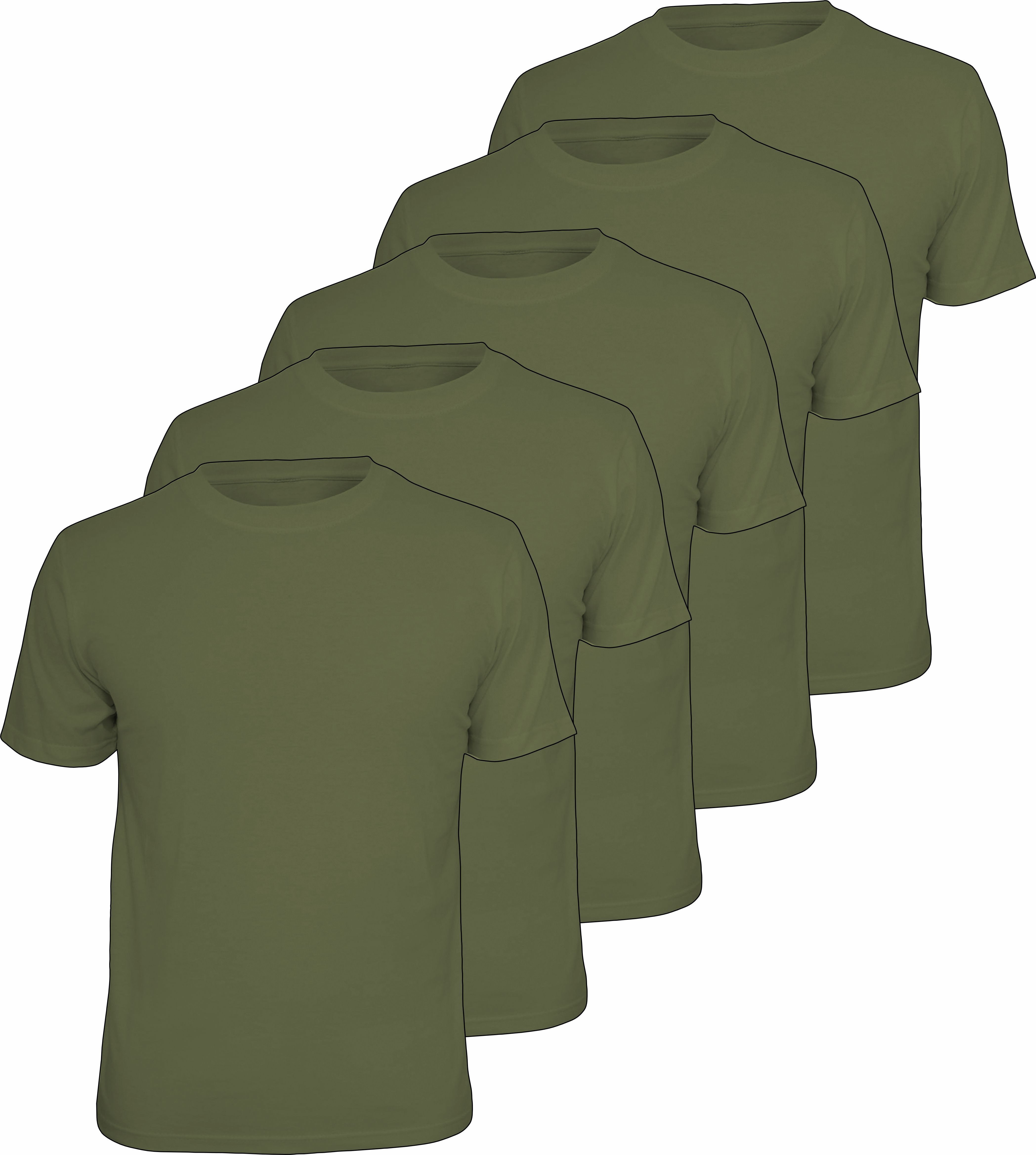 LOBO NEGRO® T-Shirt Arbeits-Worker Shirts 5er Pack