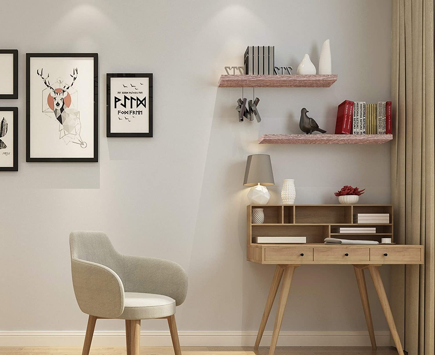 EUGAD Wandregal, 1-tlg., Holz Board Modern günstig online kaufen