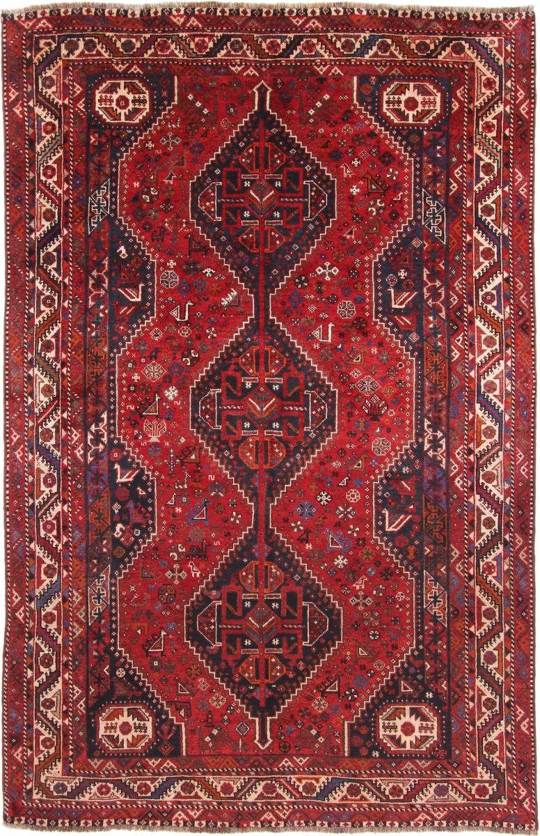 Orientteppich Shiraz 179x280 Handgeknüpfter Orientteppich / Perserteppich, Nain Trading, rechteckig, Höhe: 10 mm