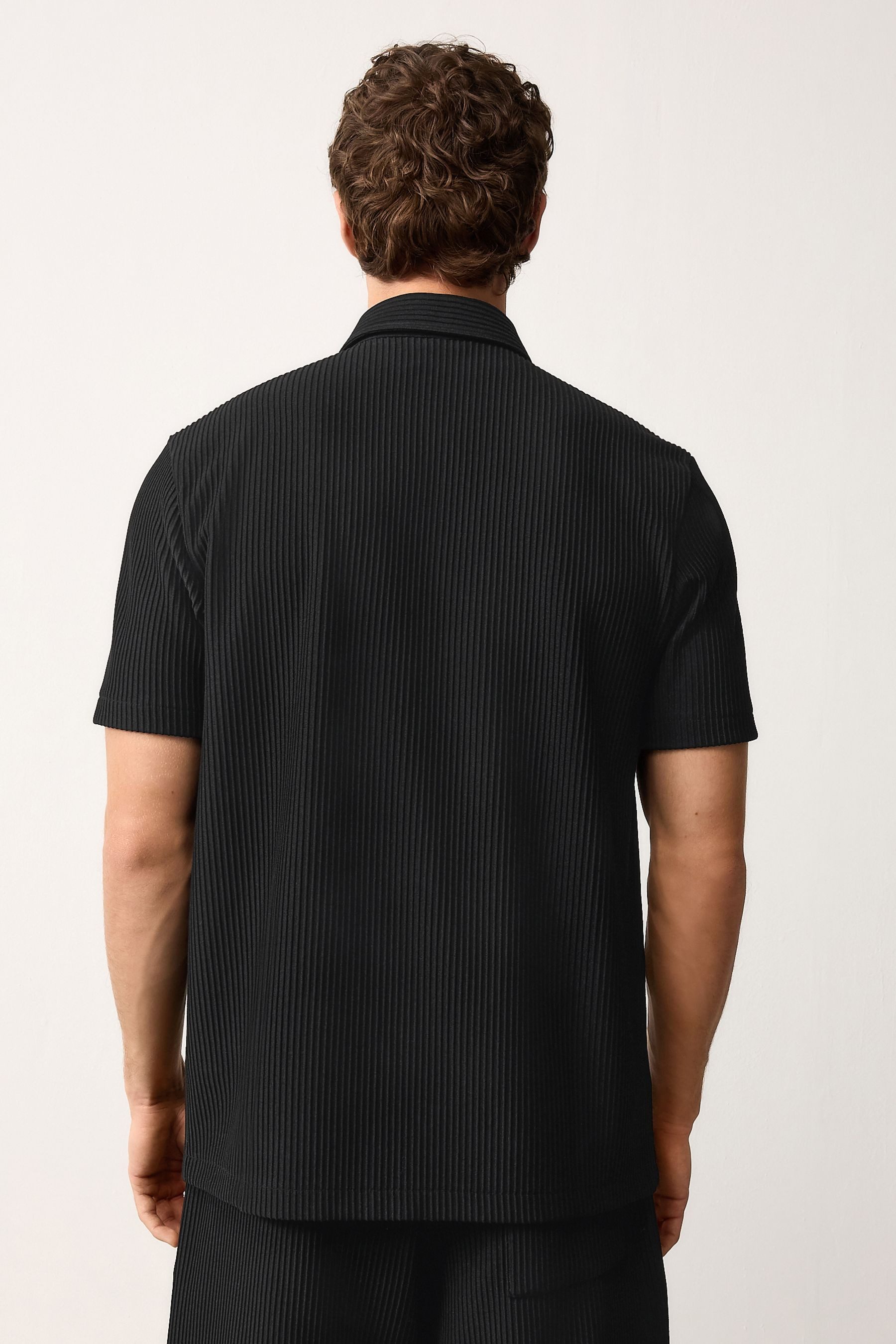 Next Kurzarmhemd Strukturiertes, smartes Jersey-Hemd (1-tlg) günstig online kaufen