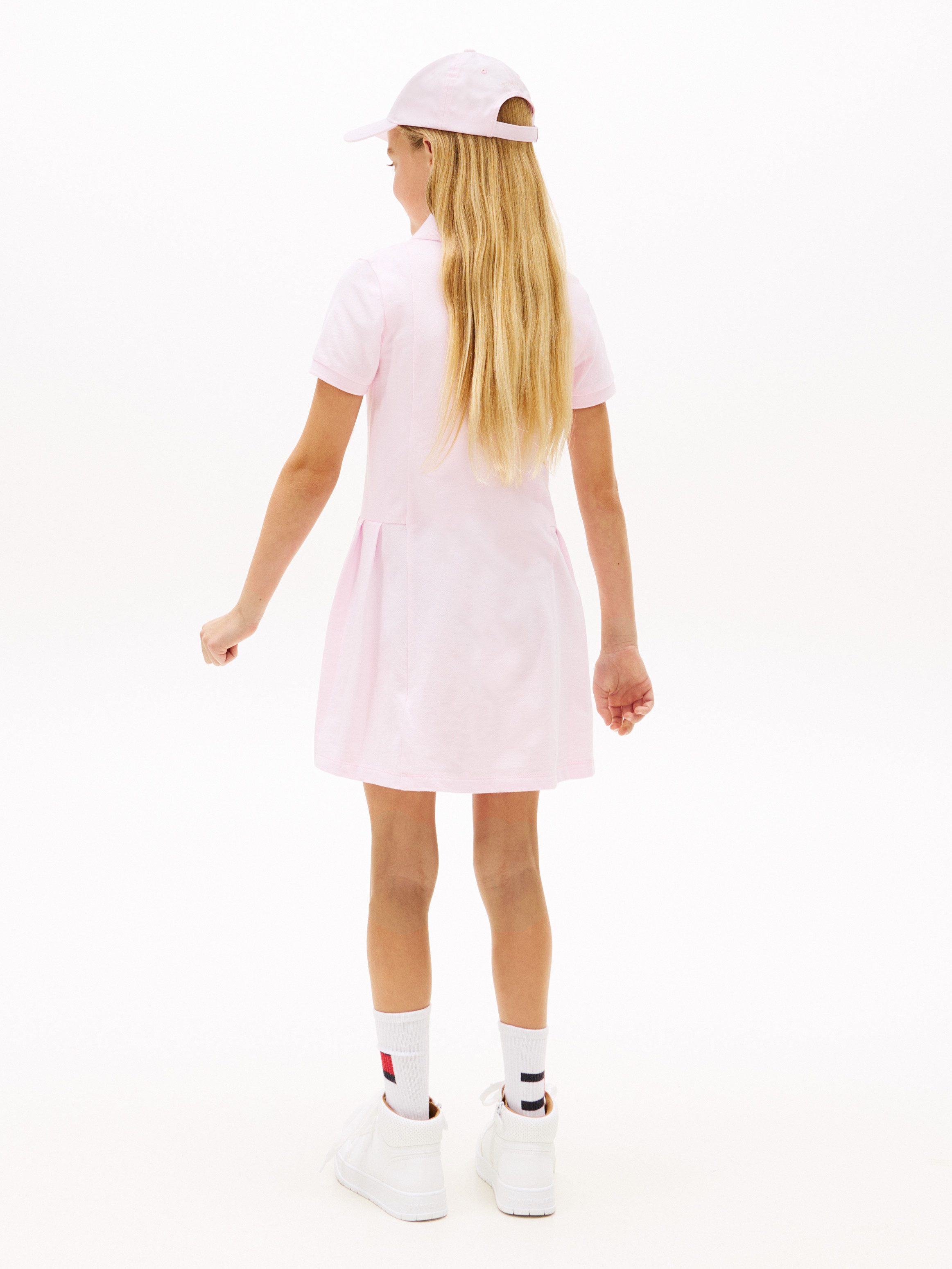 Tommy Hilfiger Polokleid PLEATED POLO DRESS SHORT SLEEVE Kinder bis 16 Jahre, regular fit
